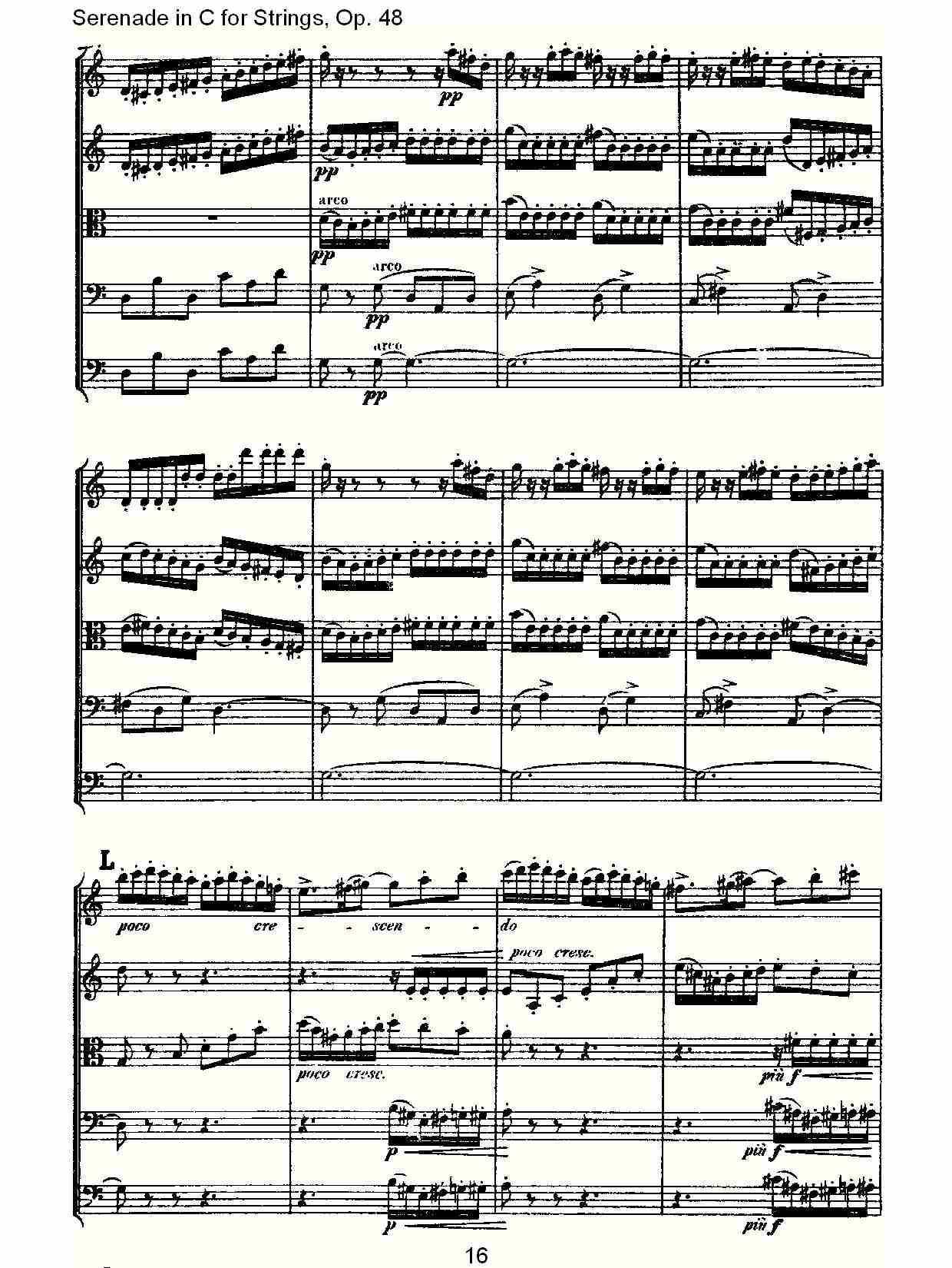 Serenade in C for Strings, Op.48  C调弦乐小夜曲，Op.48（四）