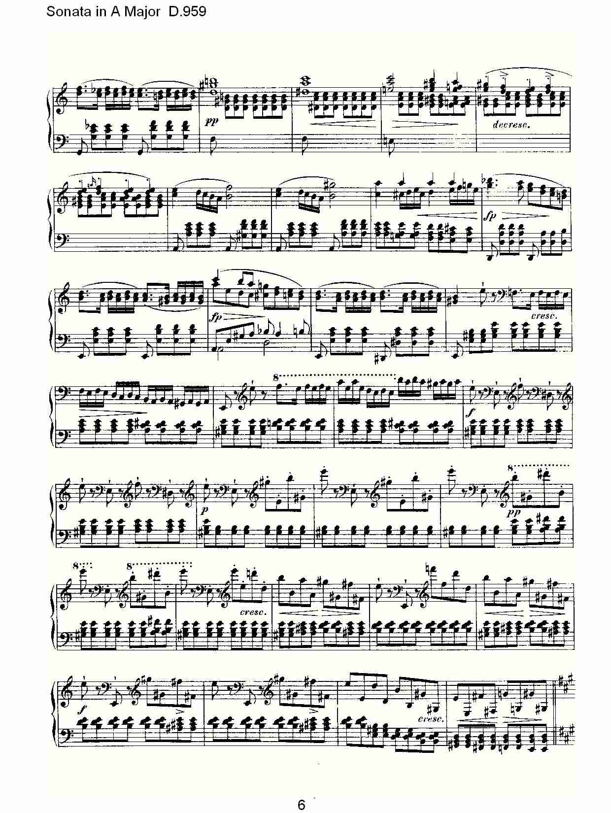Sonata in A Major D.959  A大调奏鸣曲D.959（二）