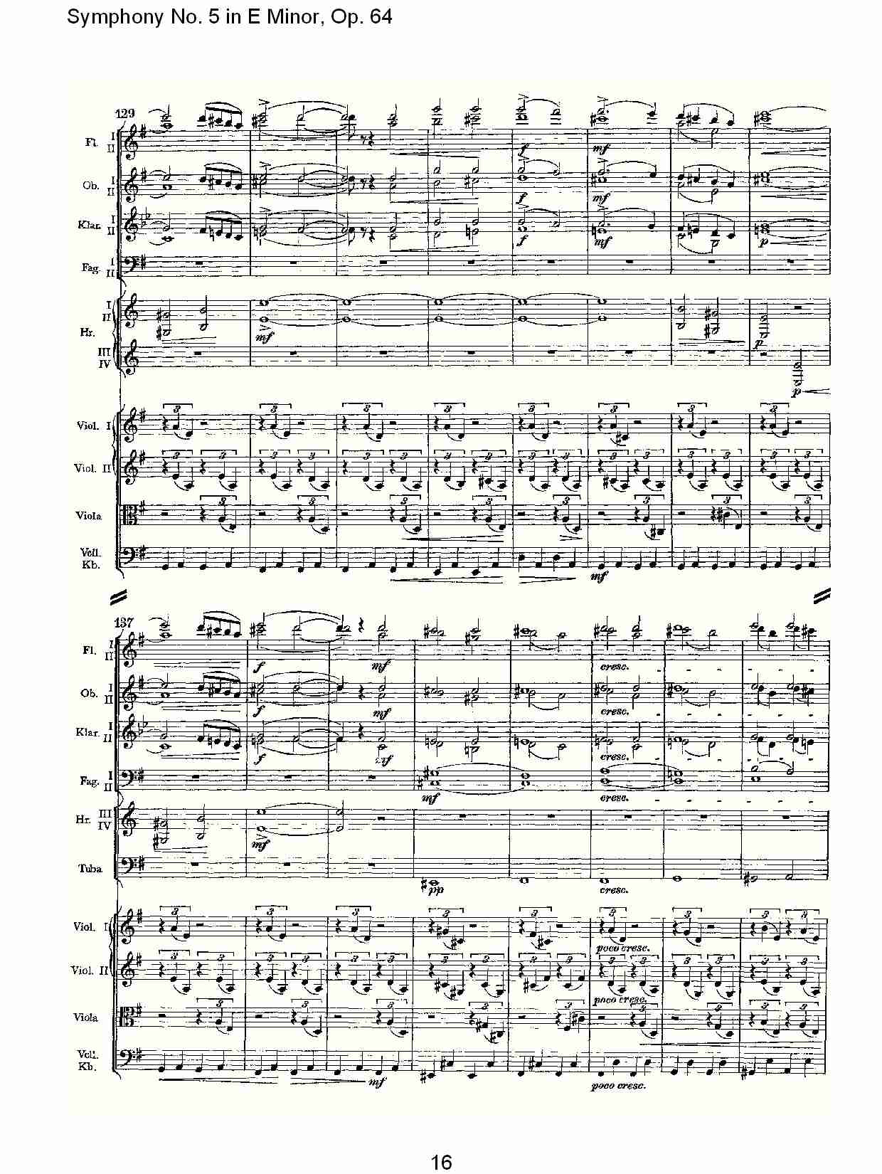 E小调第五交响曲,  Op.64第四乐章（四）