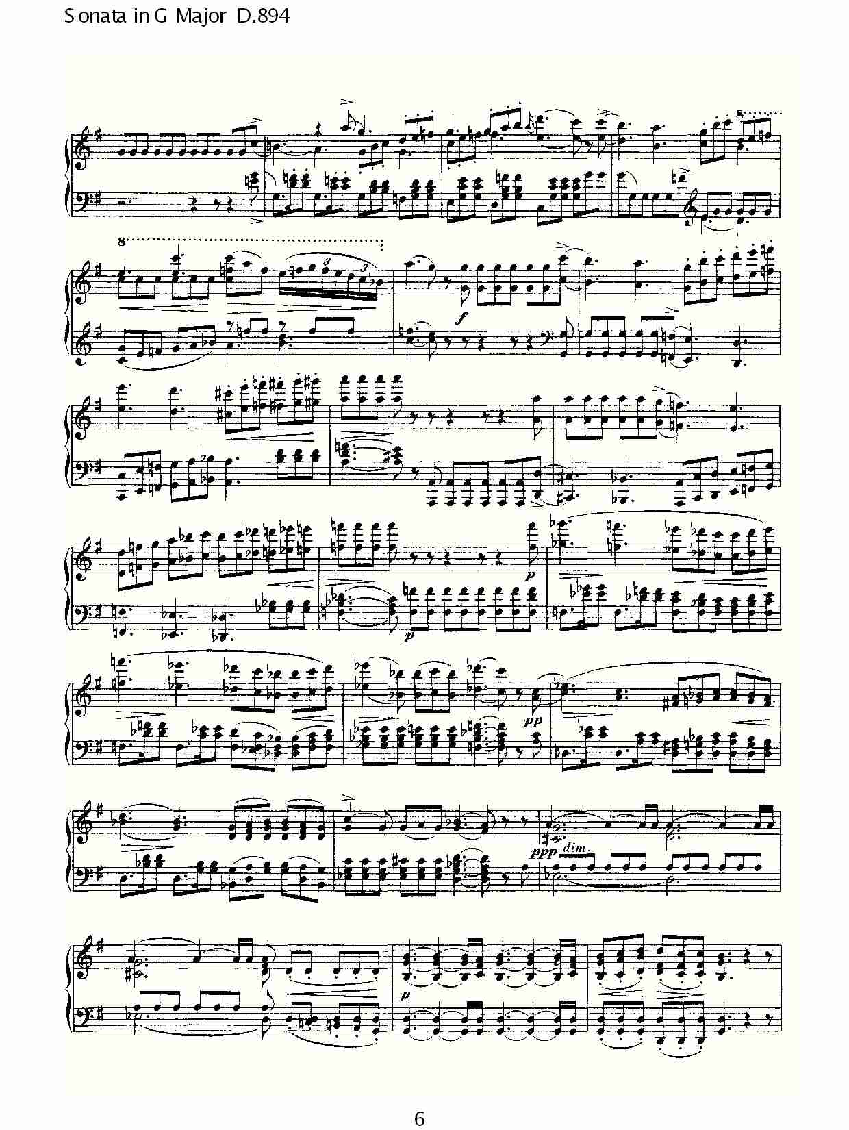 Sonata in G Major D.894 G大调奏鸣曲D.894（二）