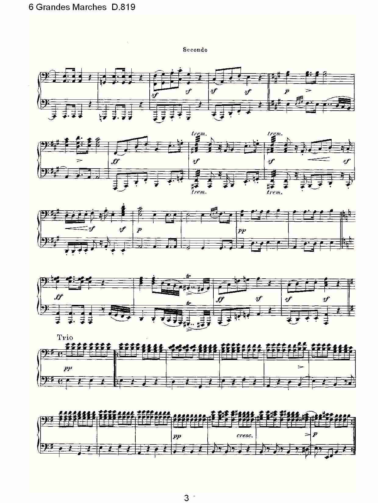 6 Grandes Marches D.819  6贵族进行曲D.819（一）