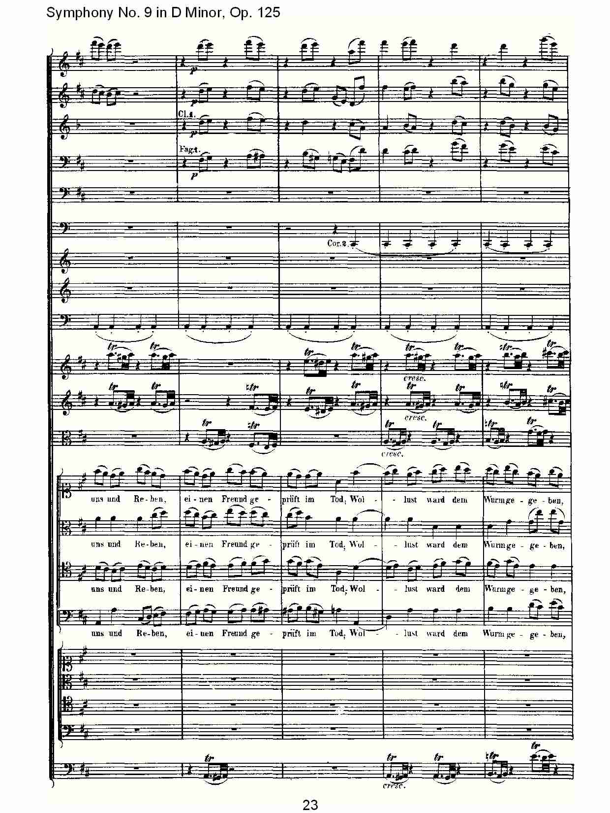 （D小调第九交响曲 Op.125）第四乐章（五）