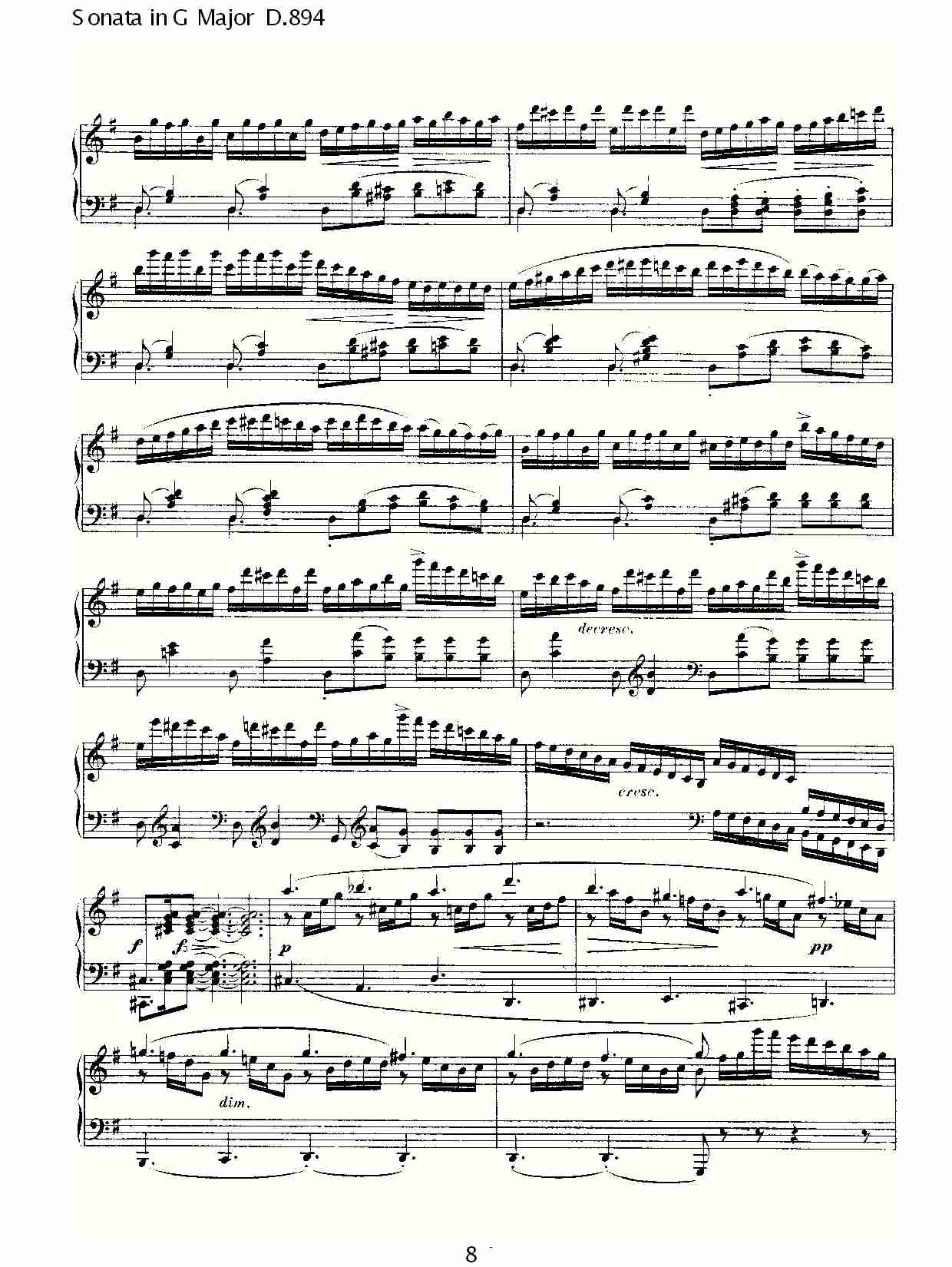 Sonata in G Major D.894 G大调奏鸣曲D.894（二）