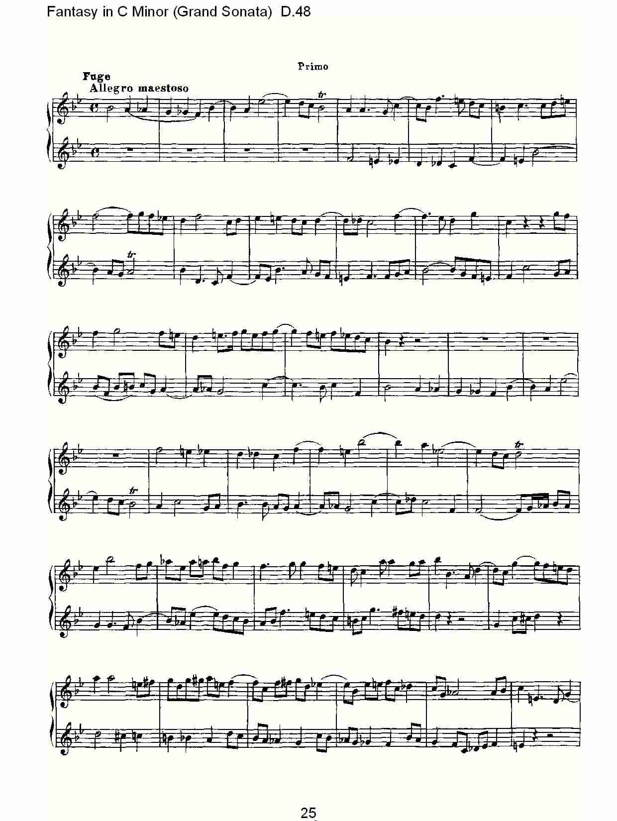 C小调幻想曲（豪华奏鸣曲）D.48（五）