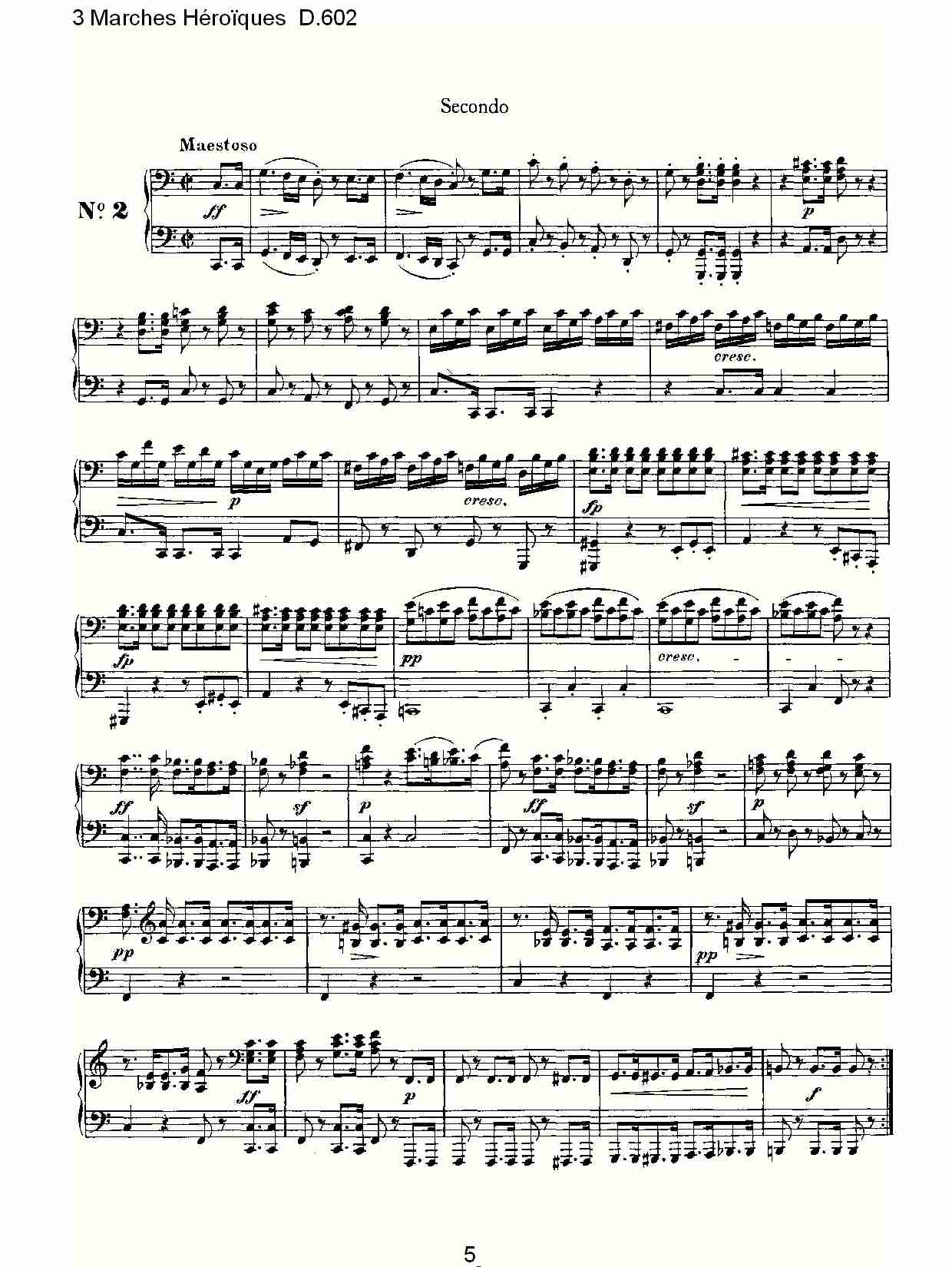 3进行曲Héroïques D.602（一）