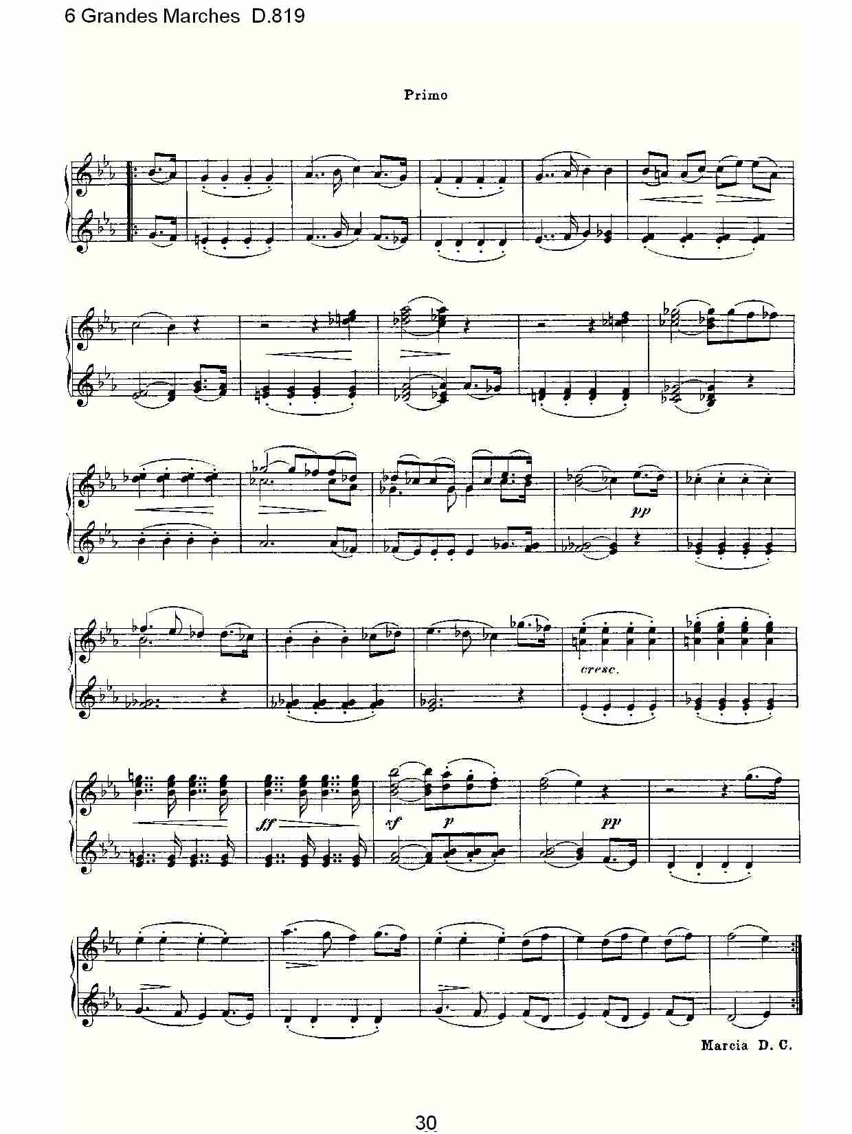 6 Grandes Marches D.819  6贵族进行曲D.819（六）