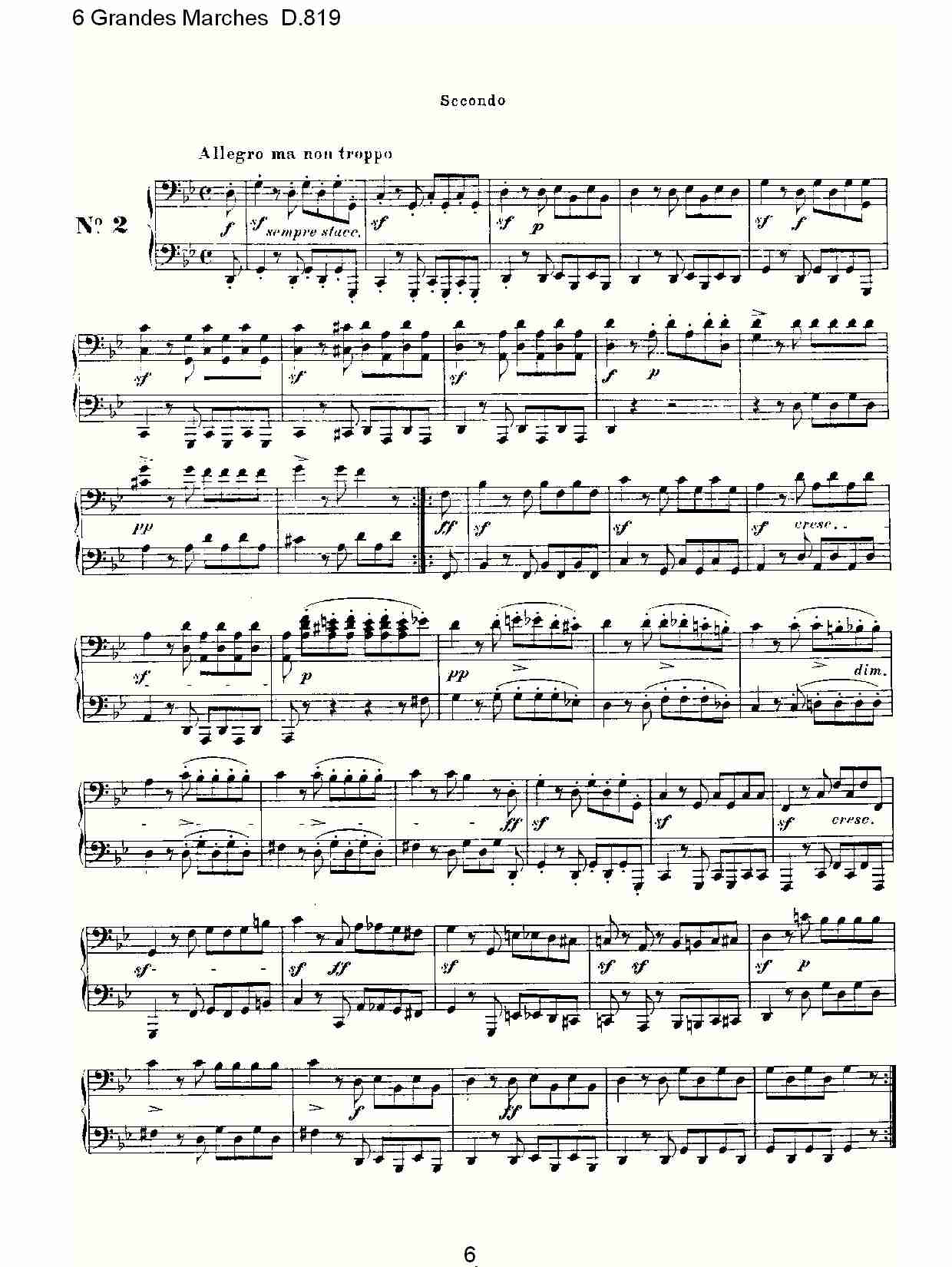 6 Grandes Marches D.819  6贵族进行曲D.819（二）