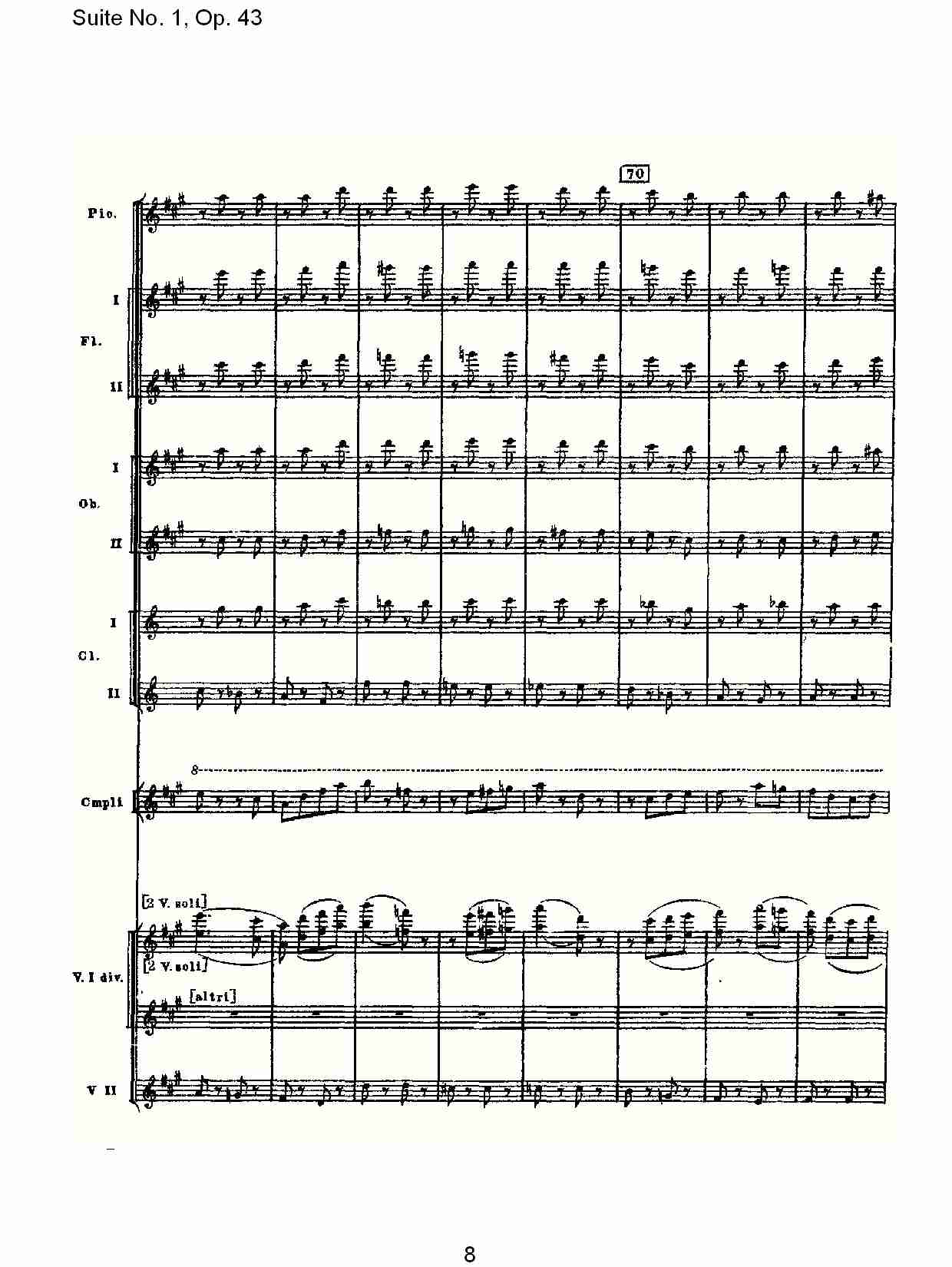 Suite No.1, Op.43   第一套曲,Op.43第四乐章（二）