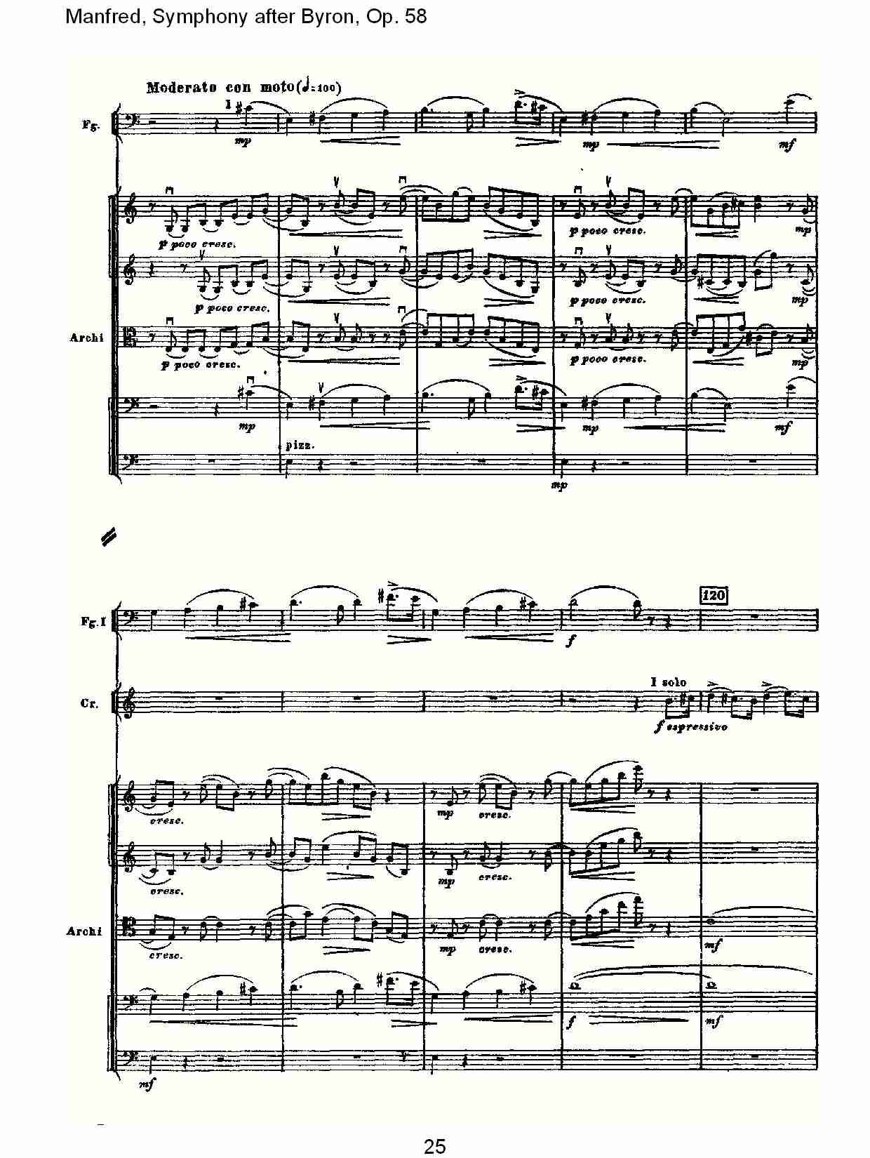 Manfred, Symphony after Byron, Op.58第一乐章（五）