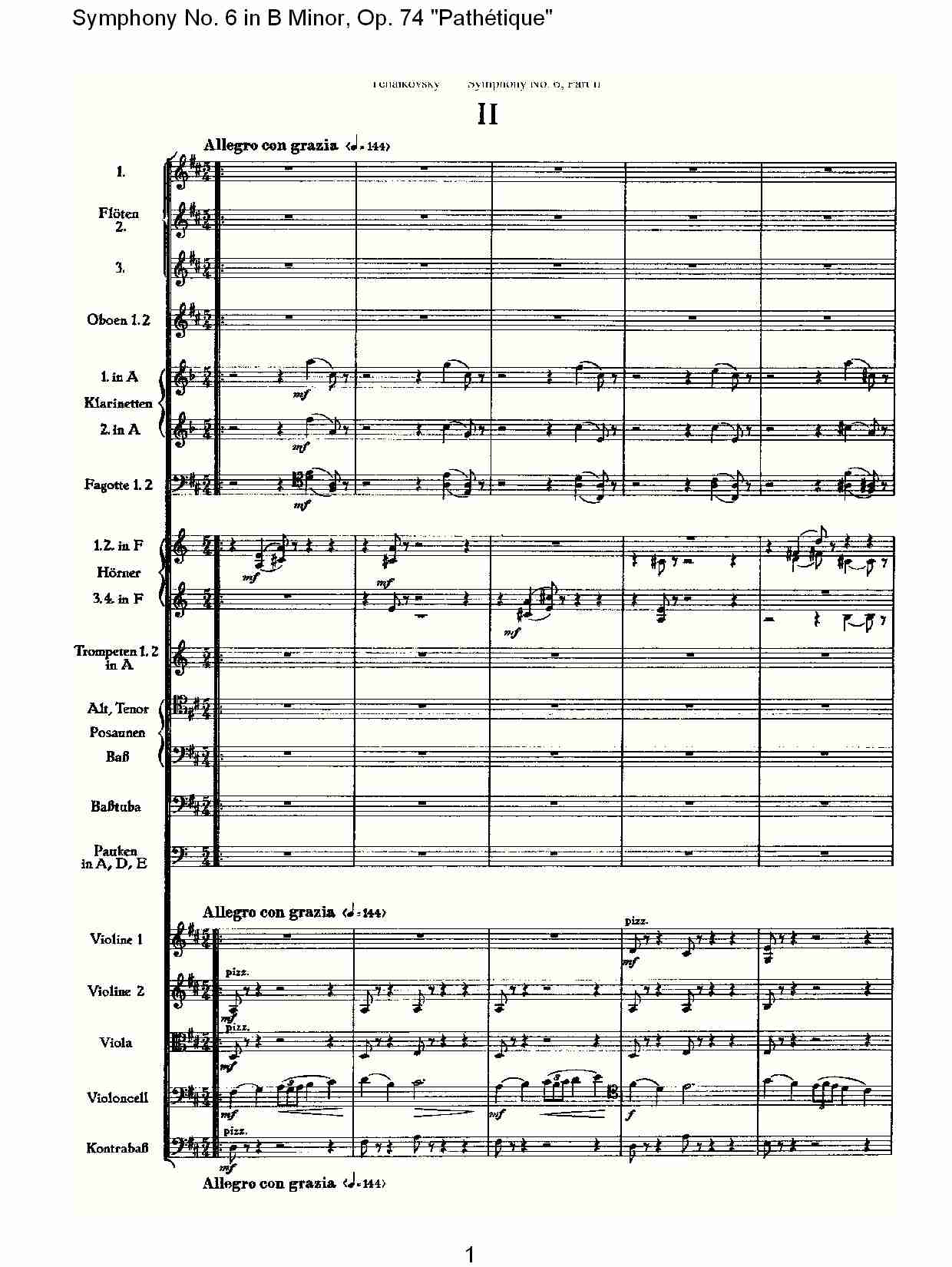 B小调第六交响曲,Op.74