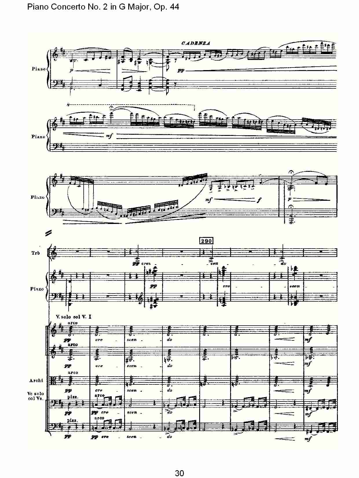 G大调第二钢琴协奏曲, Op.44第二乐章（六）