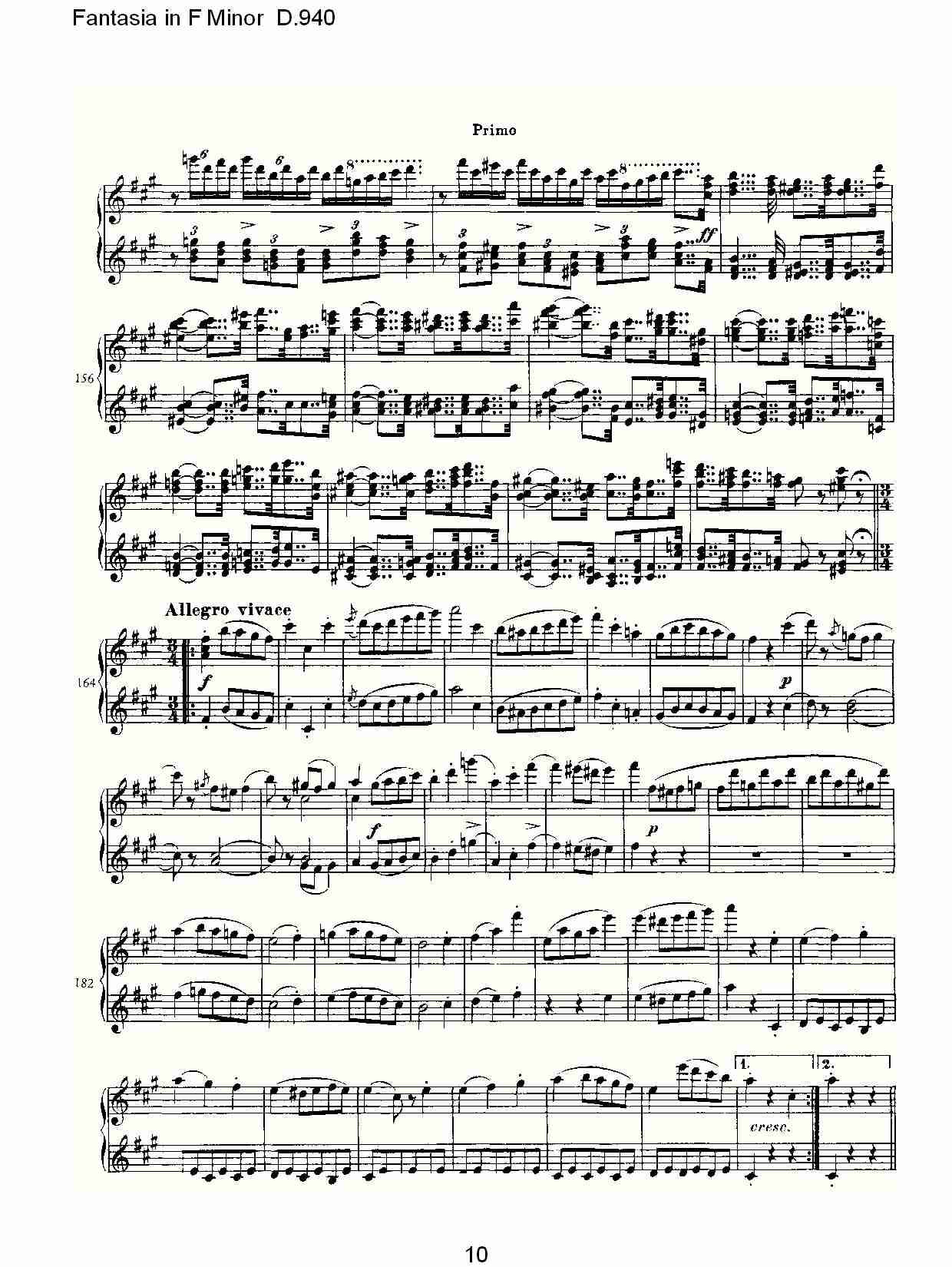 Fantasia in F Minor D.940  F小调幻想曲D.940（二）