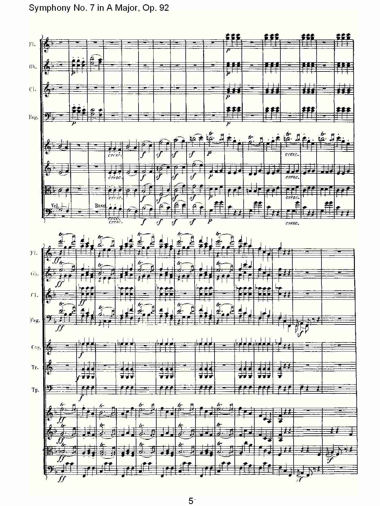 A大调第七交响曲 Op.92 第三乐章