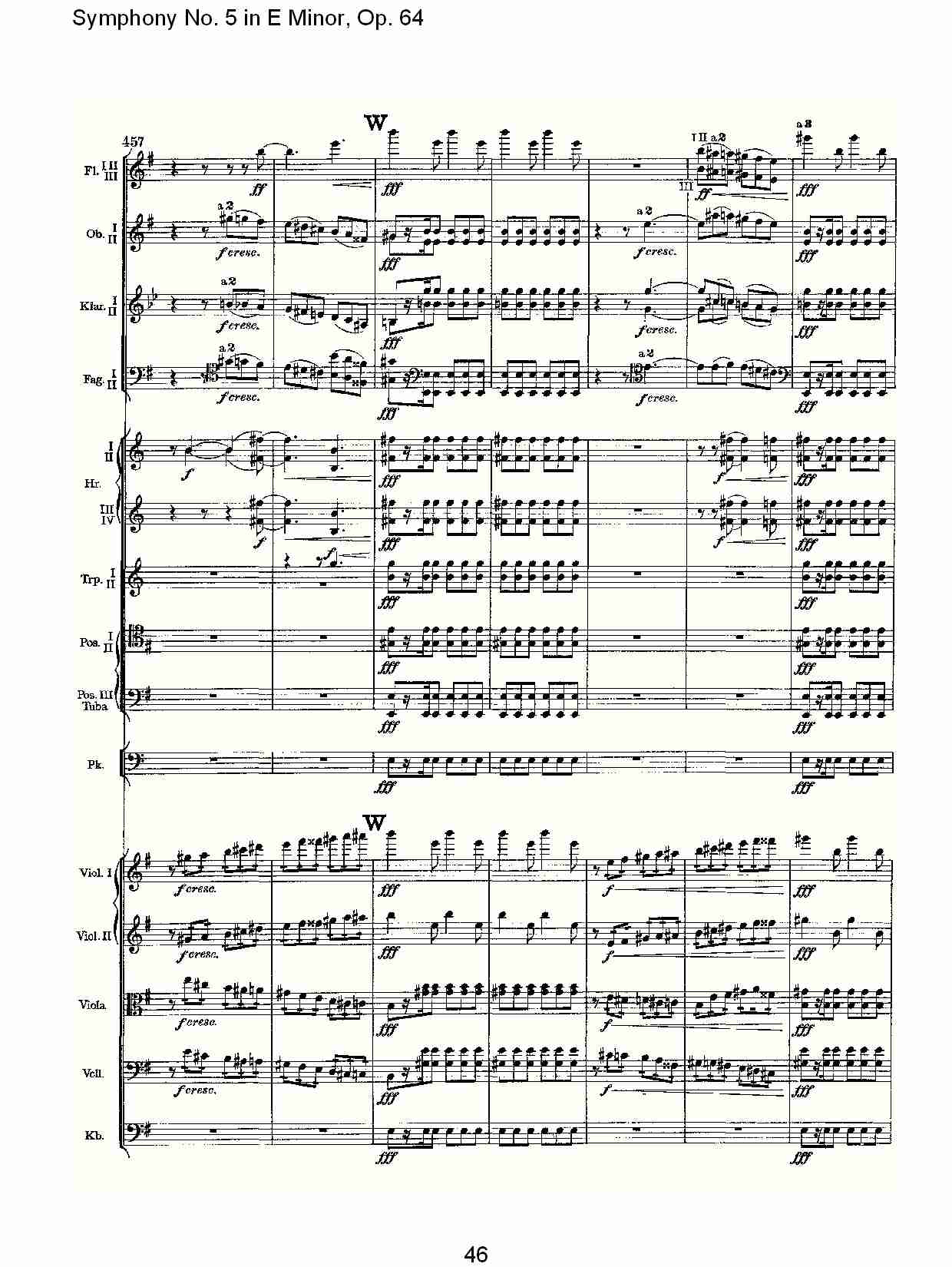 E小调第五交响曲,  Op.64第一乐章（十）