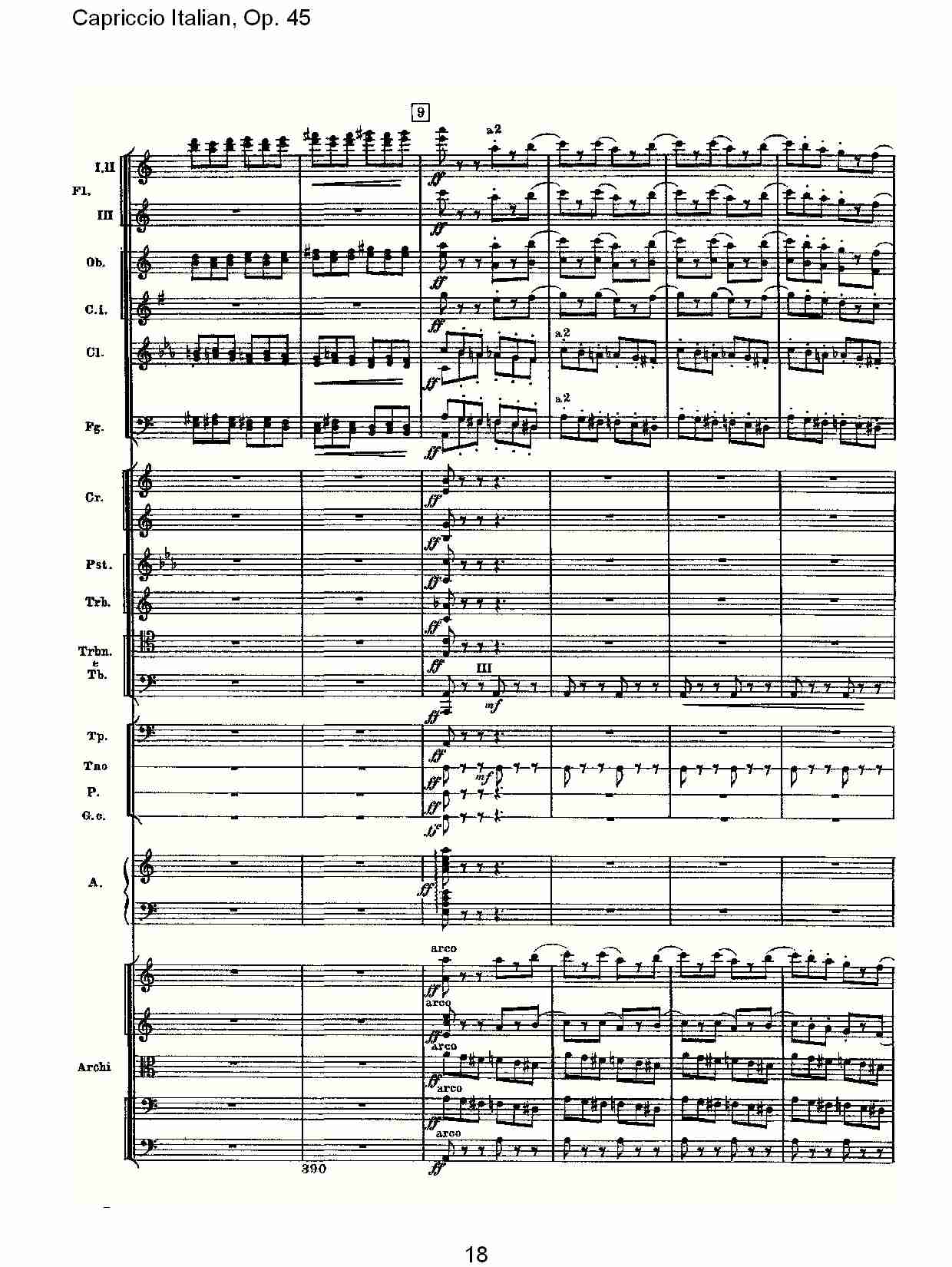 意大利幻想曲,Op.45第二部（四）