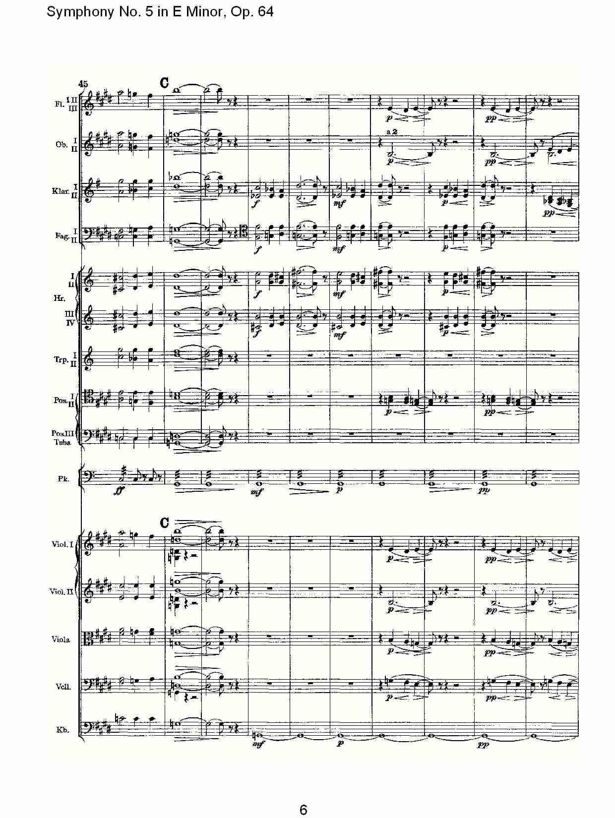 E小调第五交响曲,  Op.64第四乐章（二）
