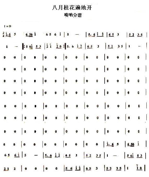 八月桂花遍地开唢呐