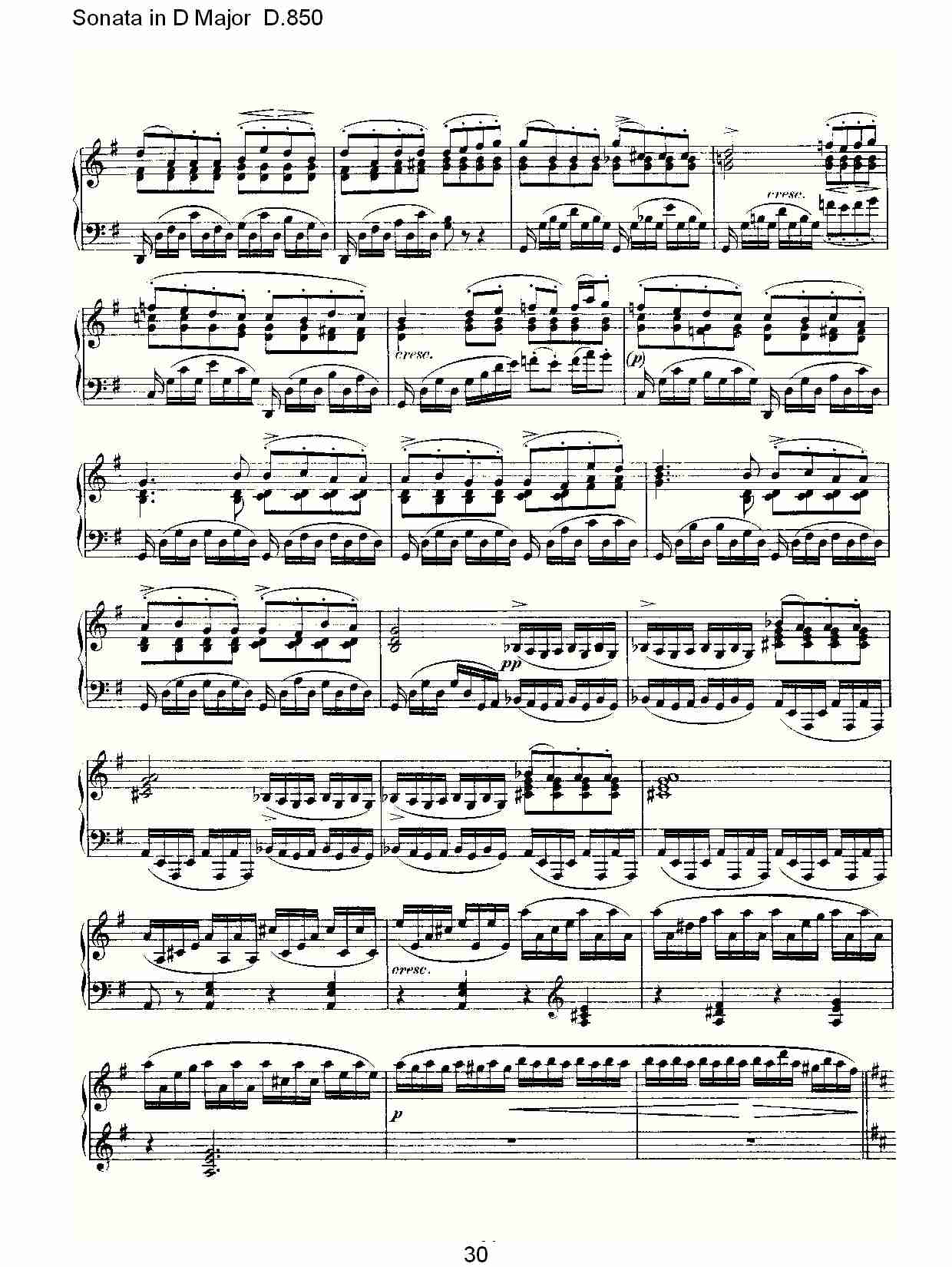 Sonata in D Major D.850   D大调奏鸣曲D.850（六）