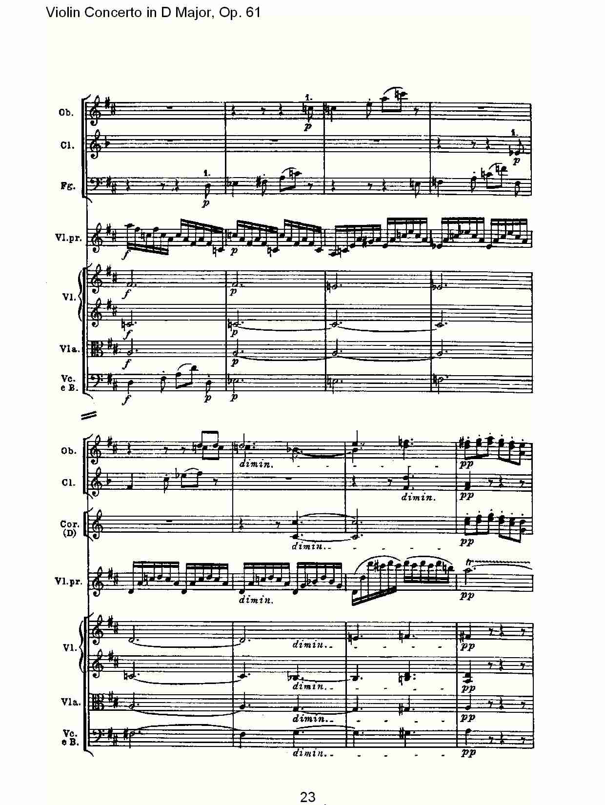 D大调小提琴协奏曲 Op.61第三乐章(三)