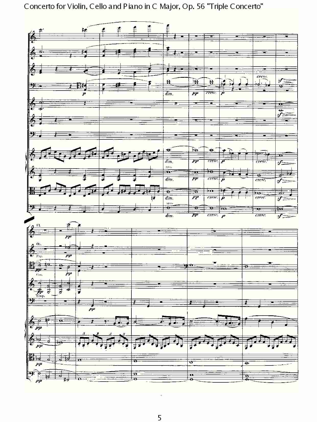 C大调大提琴与钢琴协奏曲 Op.56第一乐章(一)