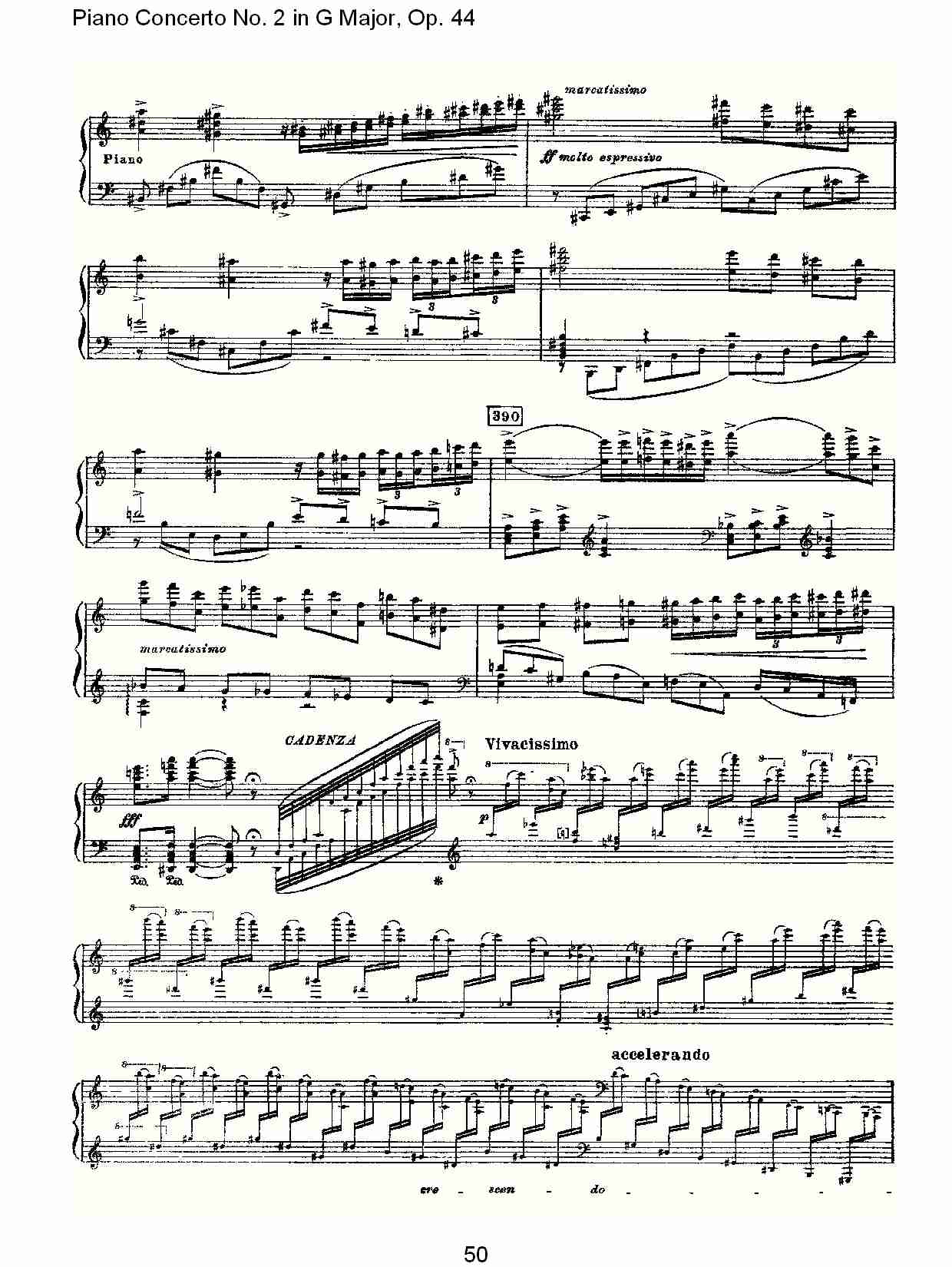 G大调第二钢琴协奏曲, Op.44第一乐章（十）
