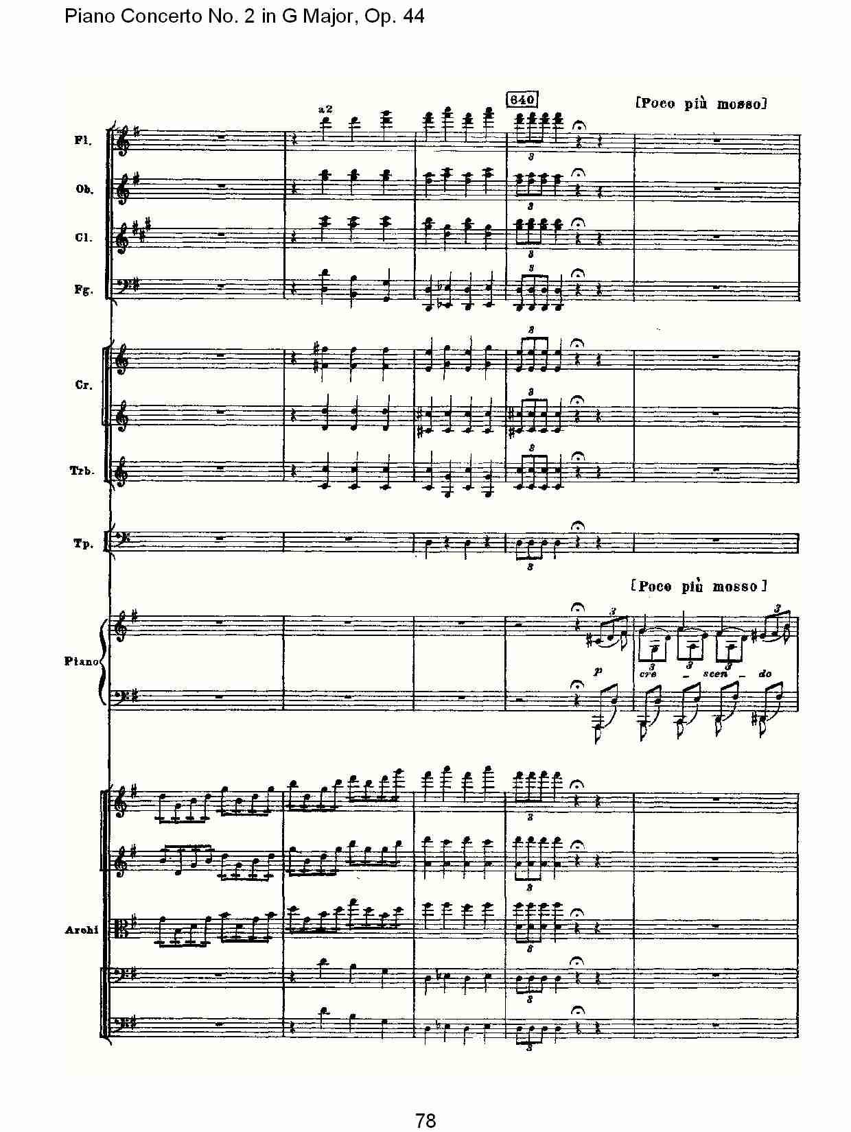 G大调第二钢琴协奏曲, Op.44第一乐章（十六）