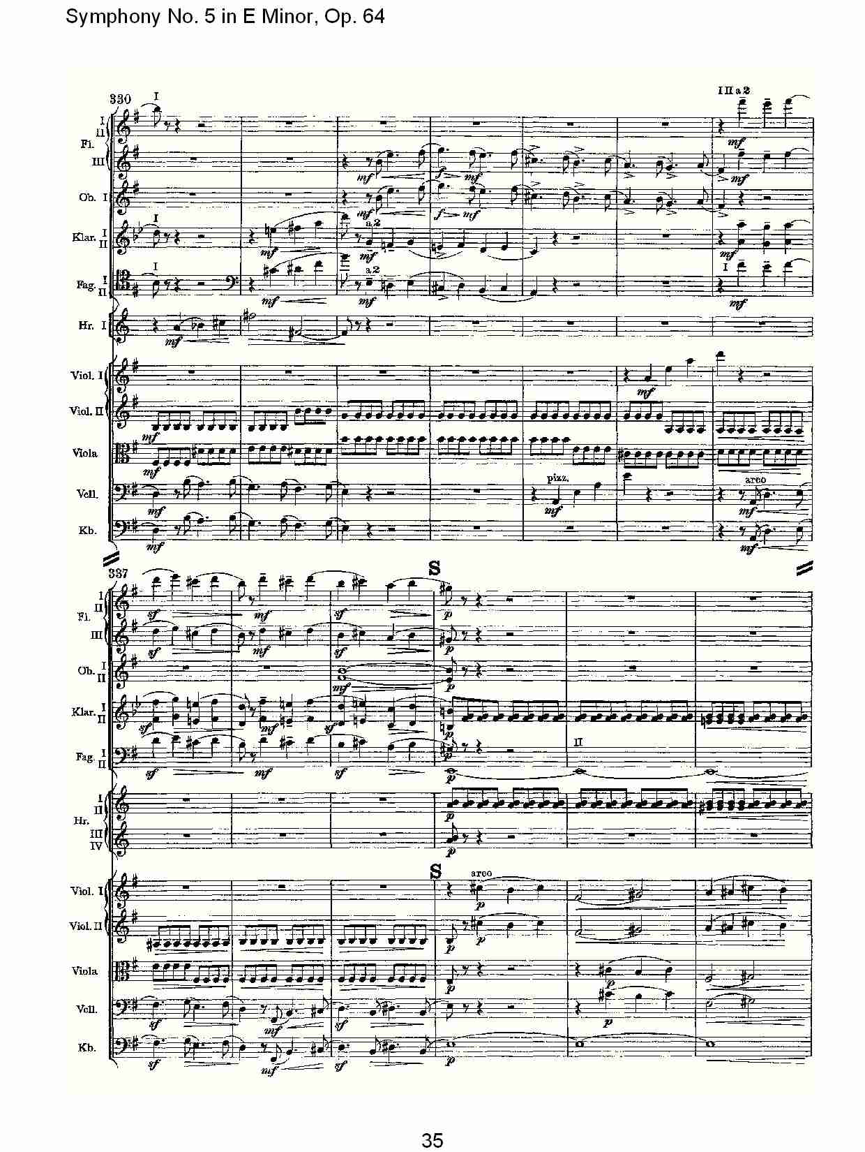 E小调第五交响曲,  Op.64第四乐章（七）