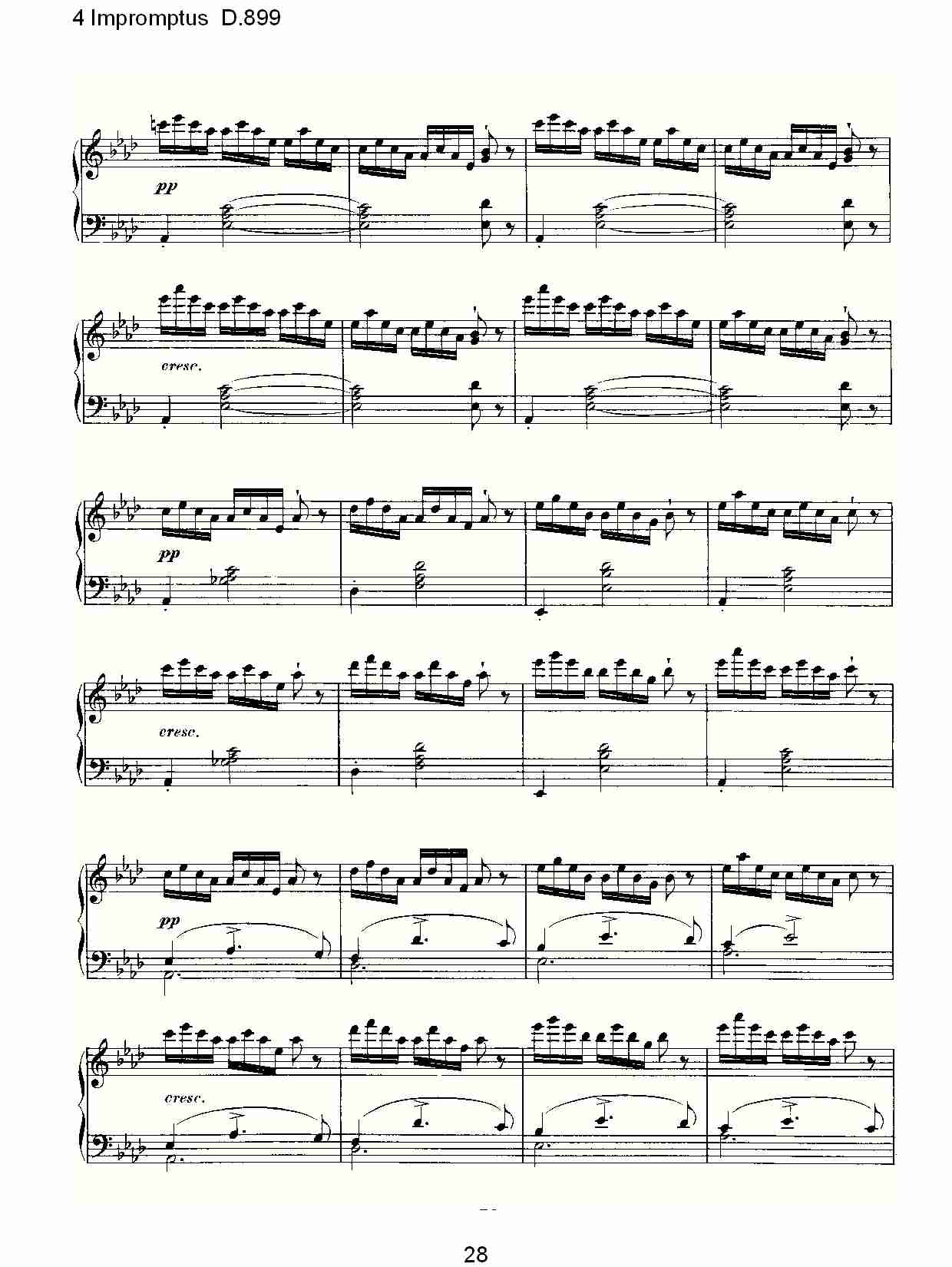 4 Impromptus D.899  4人即兴演奏D.899（六）