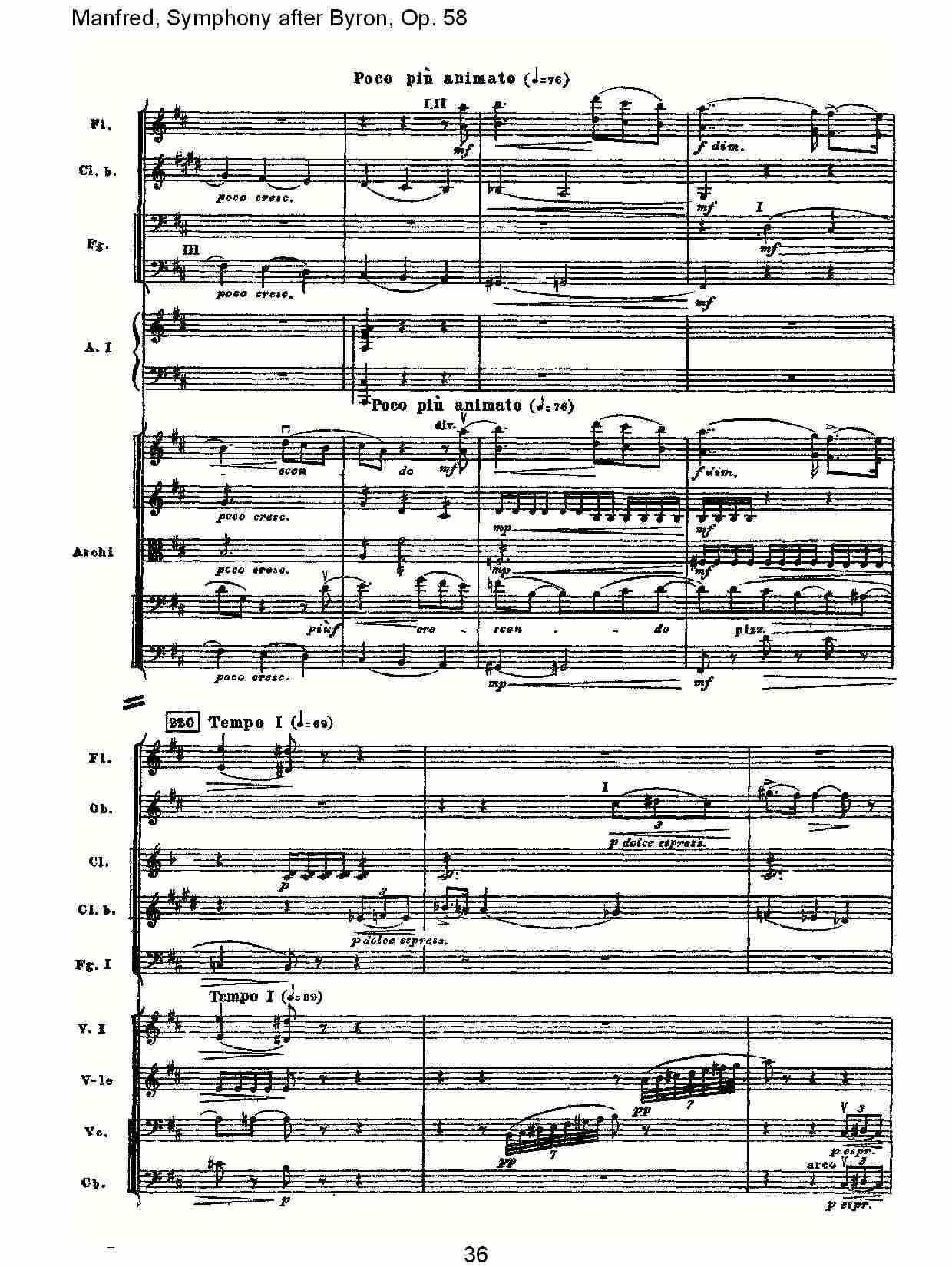Manfred, Symphony after Byron, Op.58第一乐章（八）