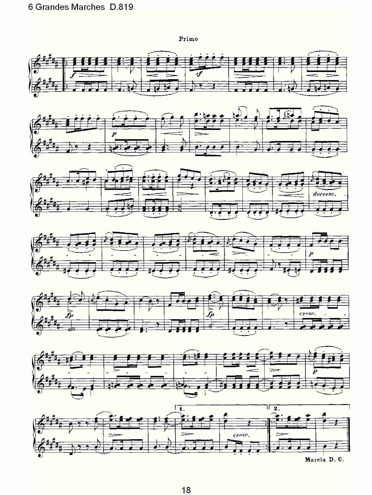 6 Grandes Marches D.819  6贵族进行曲D.819（四）