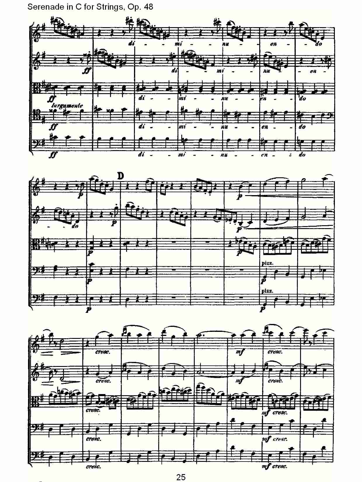 Serenade in C for Strings, Op.48  C调弦乐小夜曲，Op.48（五）