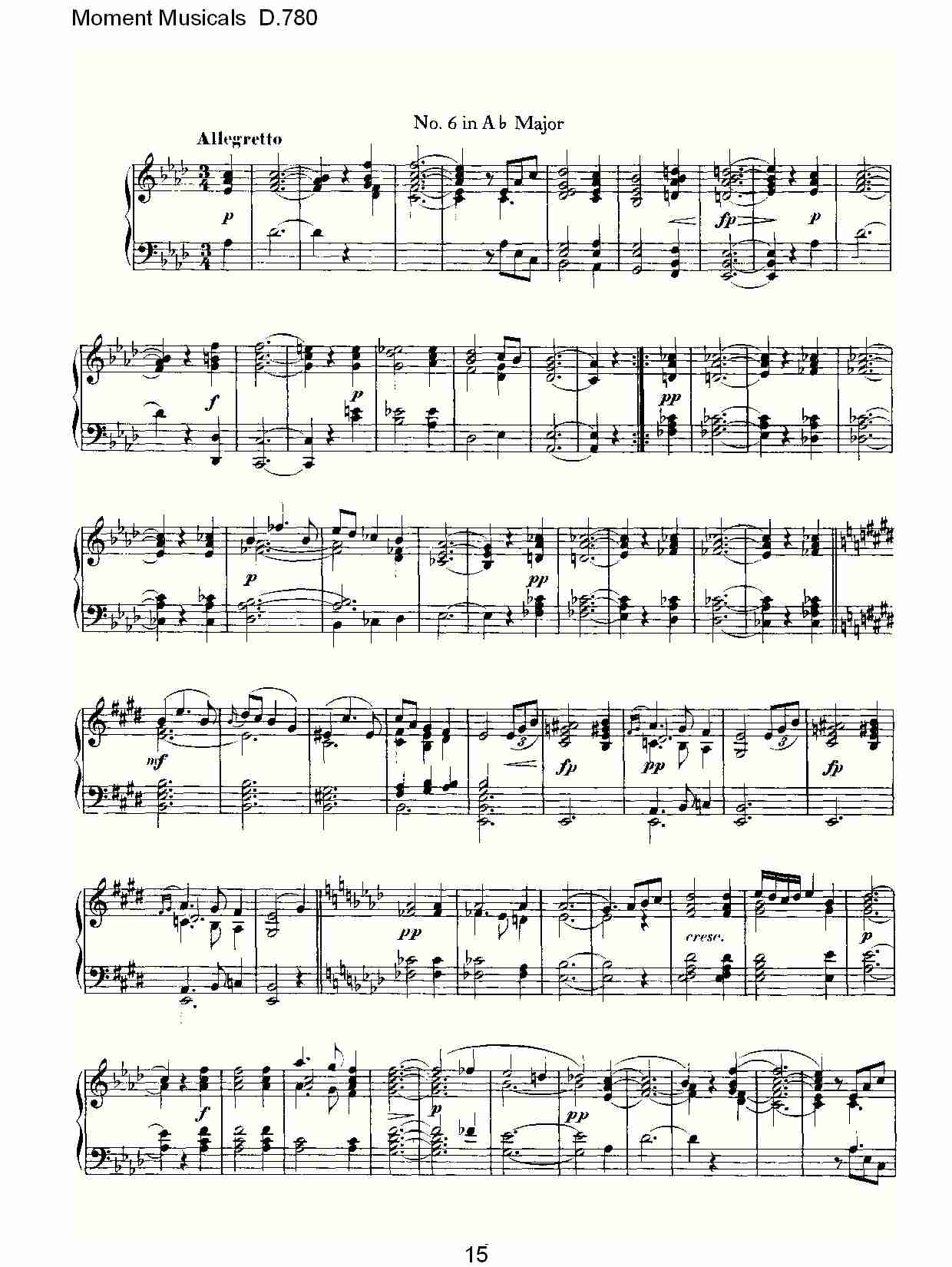 Moment Musicals D.780（三）