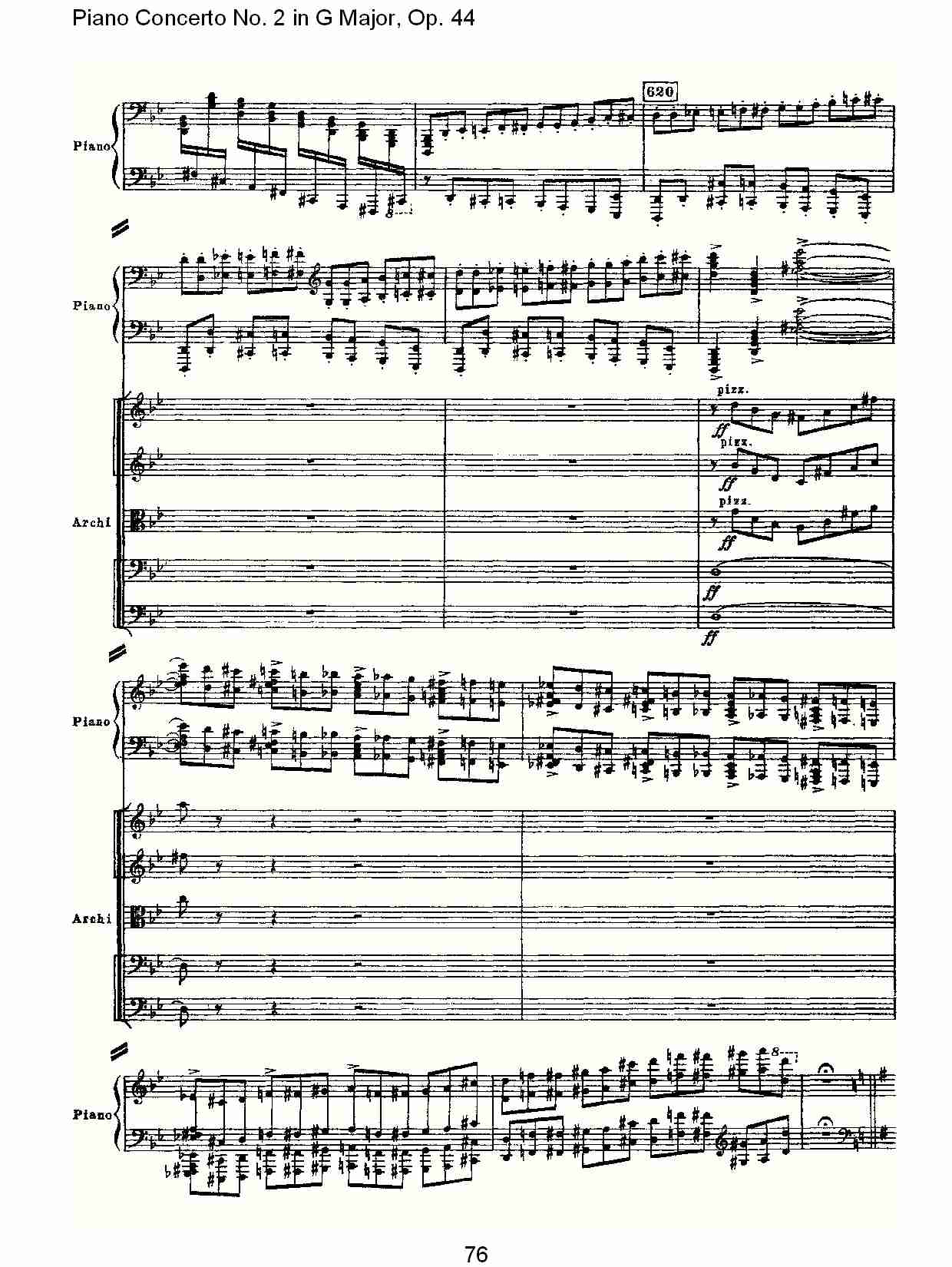 G大调第二钢琴协奏曲, Op.44第一乐章（十六）