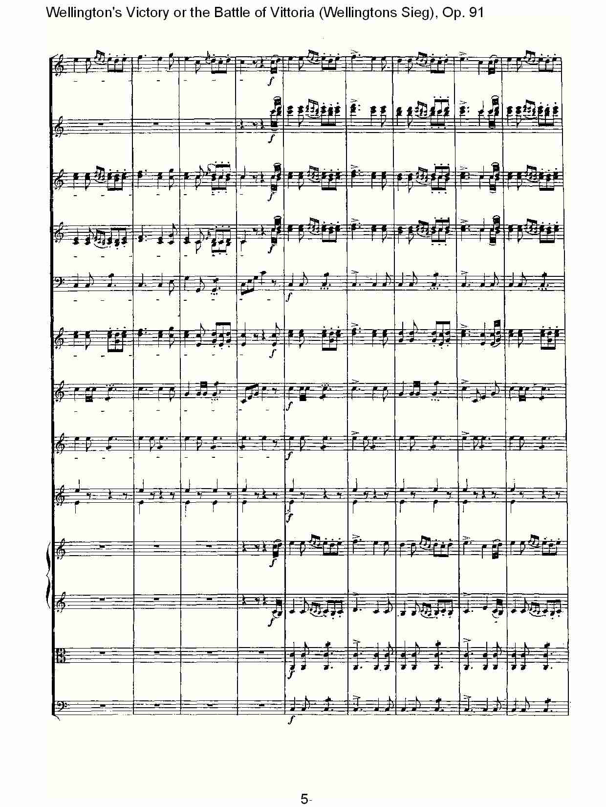 (Wellingtons Sieg), Op.91(第一乐章)(一)