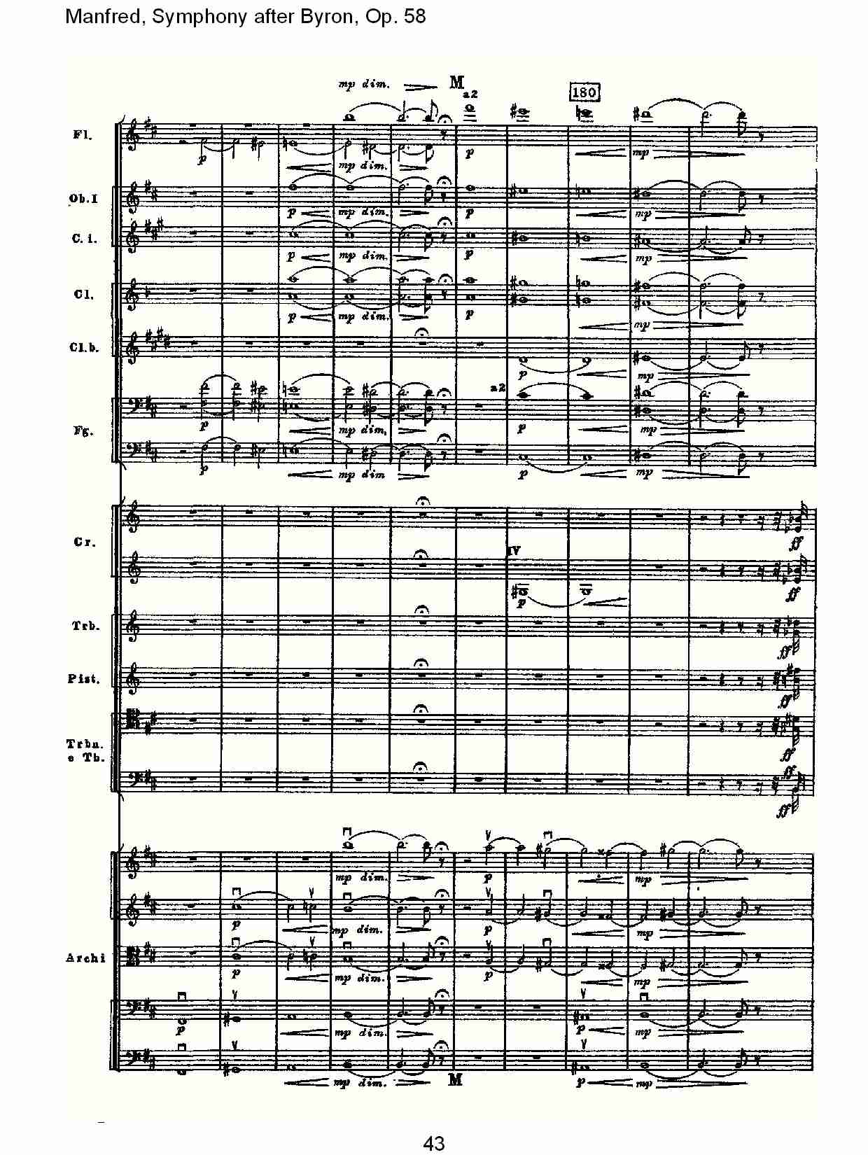 Manfred, Symphony after Byron, Op.58第四乐章第一部（九）