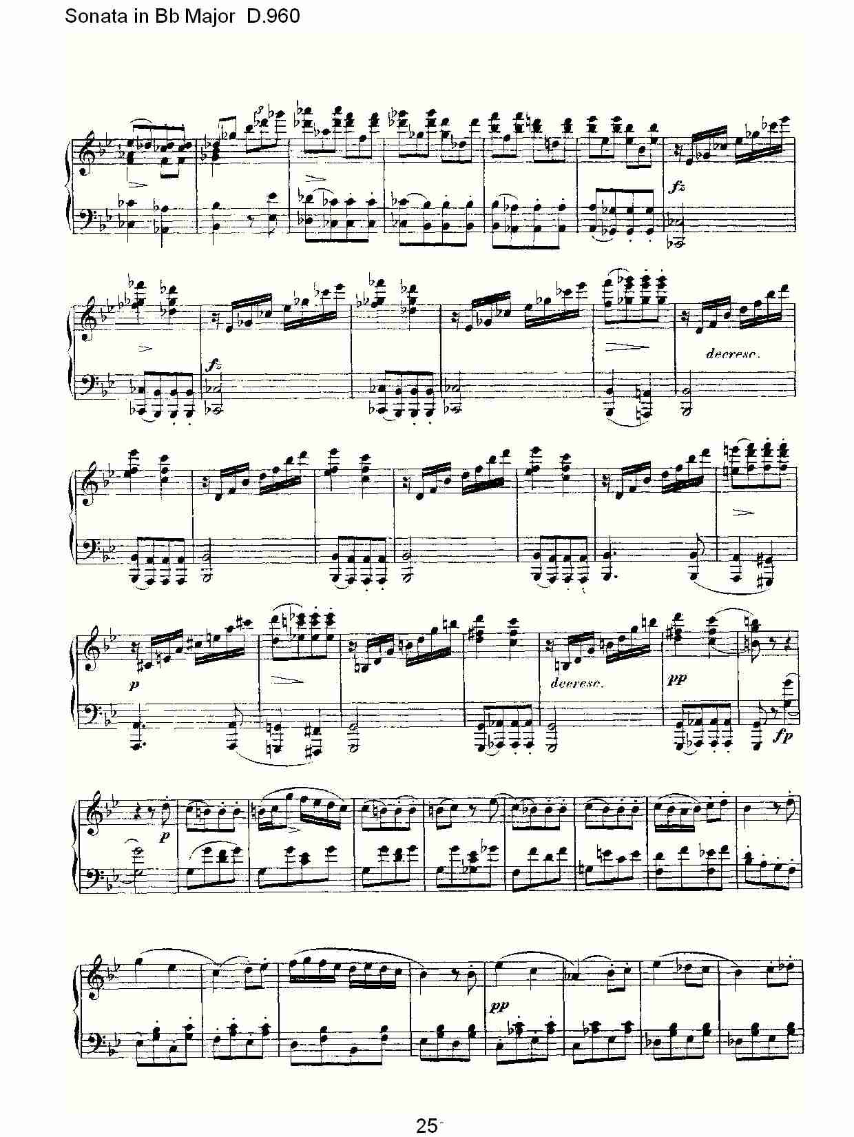 Sonata in Bb Major D.960  Bb大调奏鸣曲D.960（五）