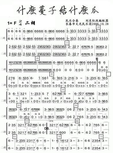 什么蔓子结什么瓜二胡