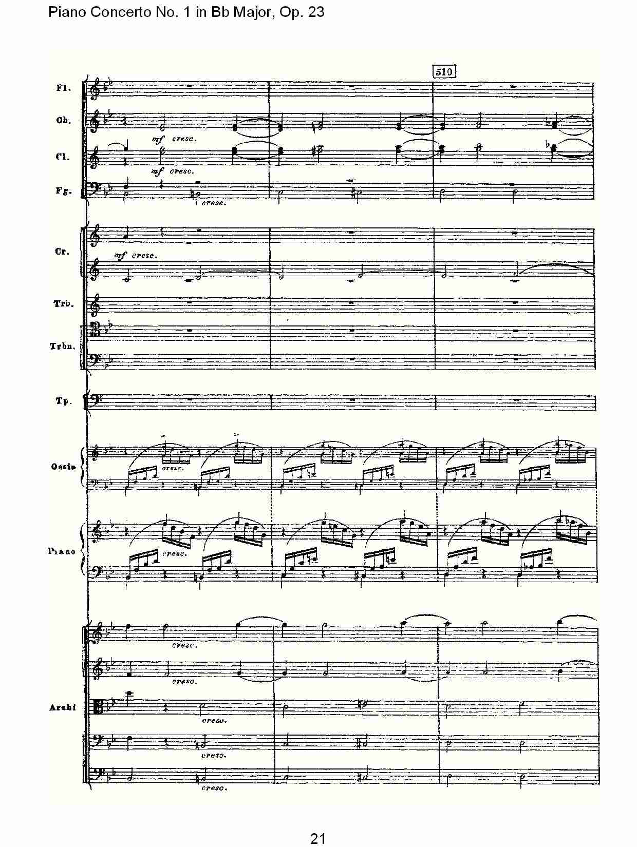 Bb大调第一钢琴协奏曲,Op.23第一乐章第二部（五）