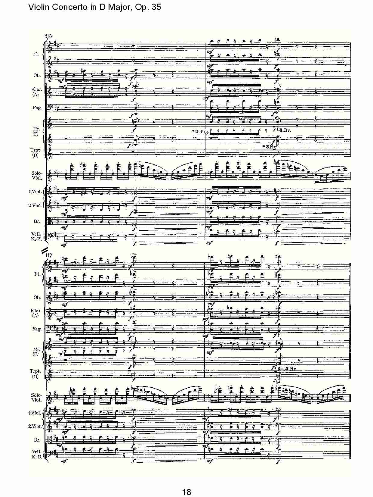 D大调小提琴协奏曲, Op.35第一乐章（四）