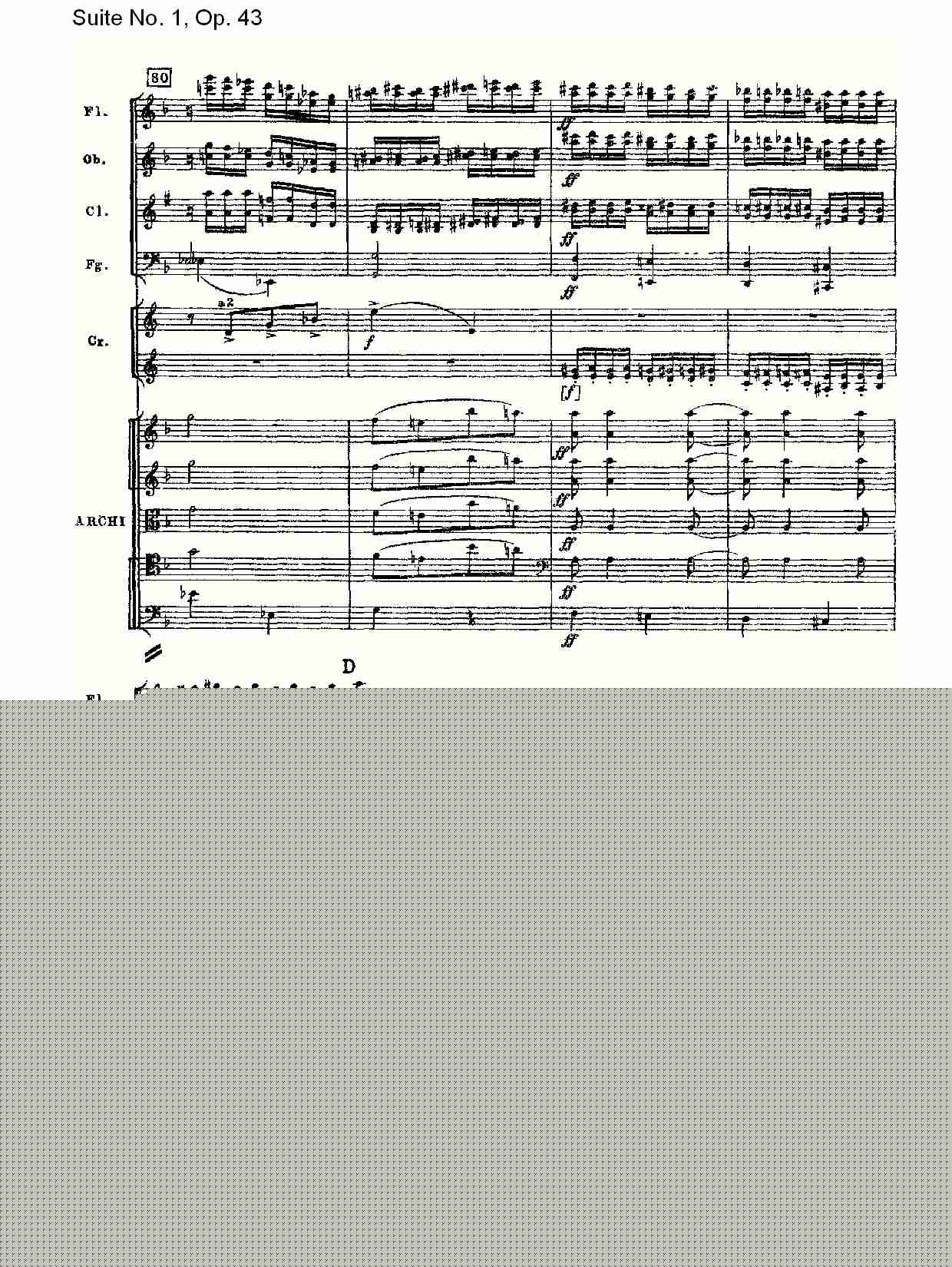 Suite No.1, Op.43   第一套曲,Op.43第三乐章（二）