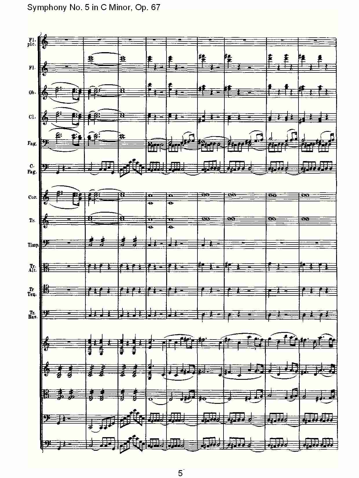 C大调第五交响曲 Op.67 第四乐章