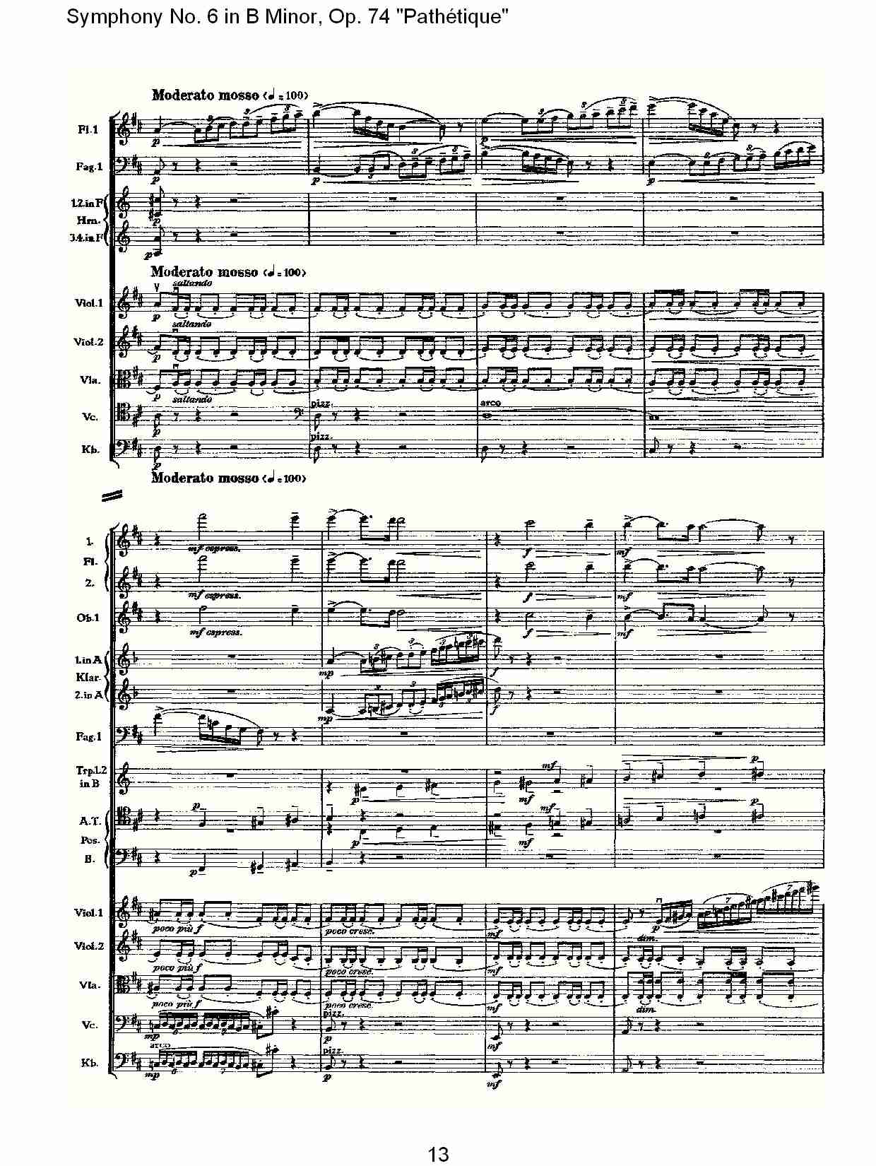 B小调第六交响曲,Op.74