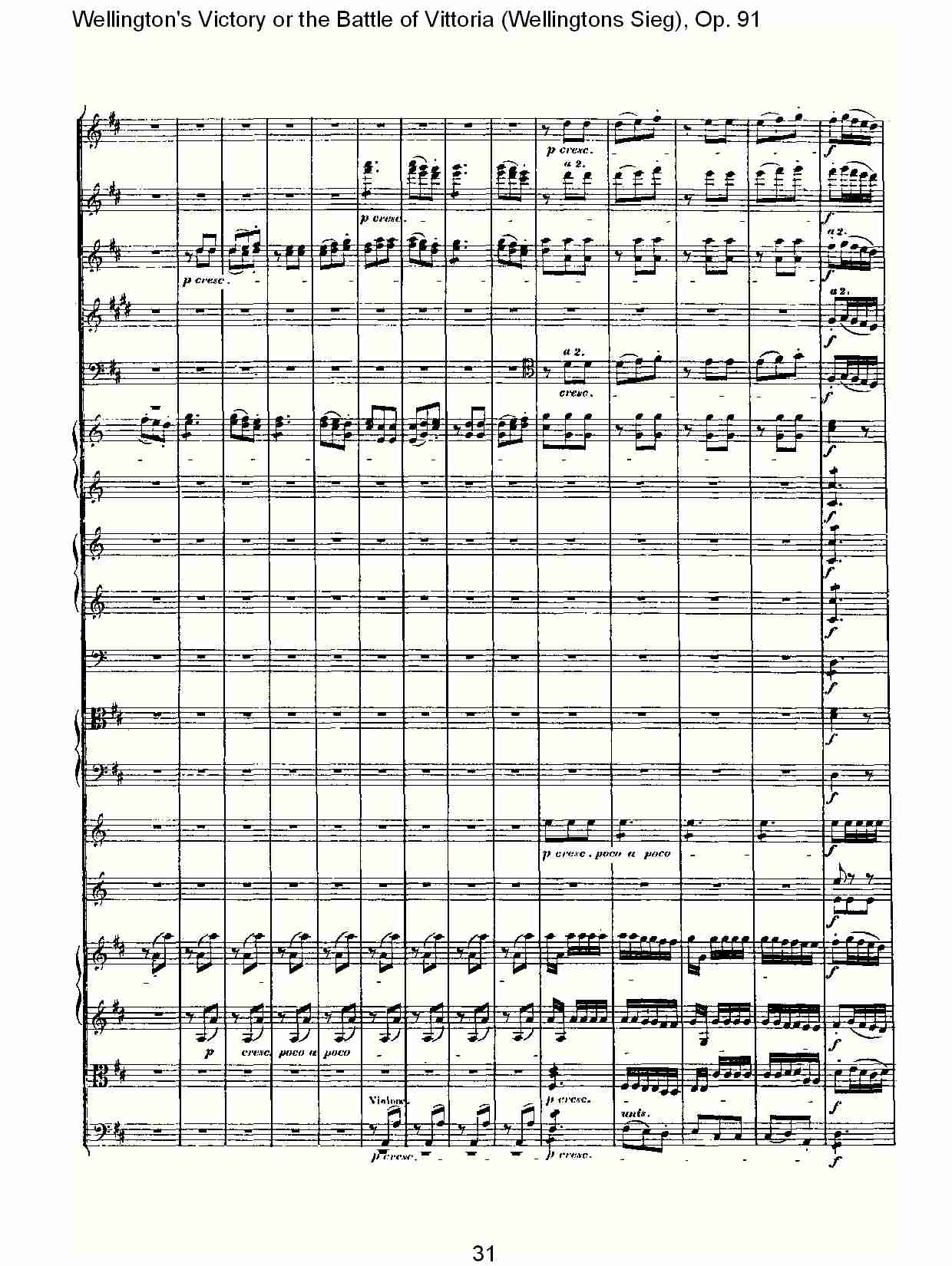 (Wellingtons Sieg), Op.91(第二乐章)(四)