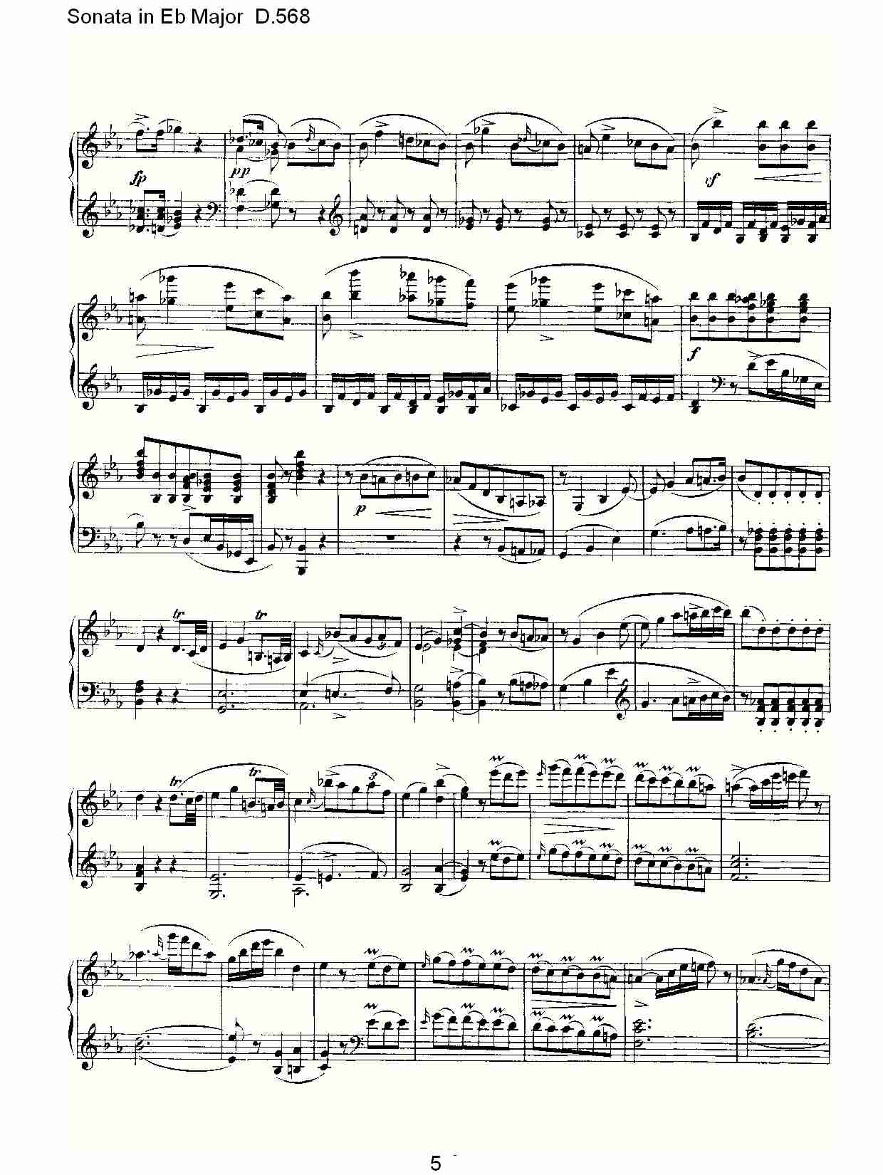 Sonata in Eb Major D.568 Eb大调奏鸣曲D.568（一）