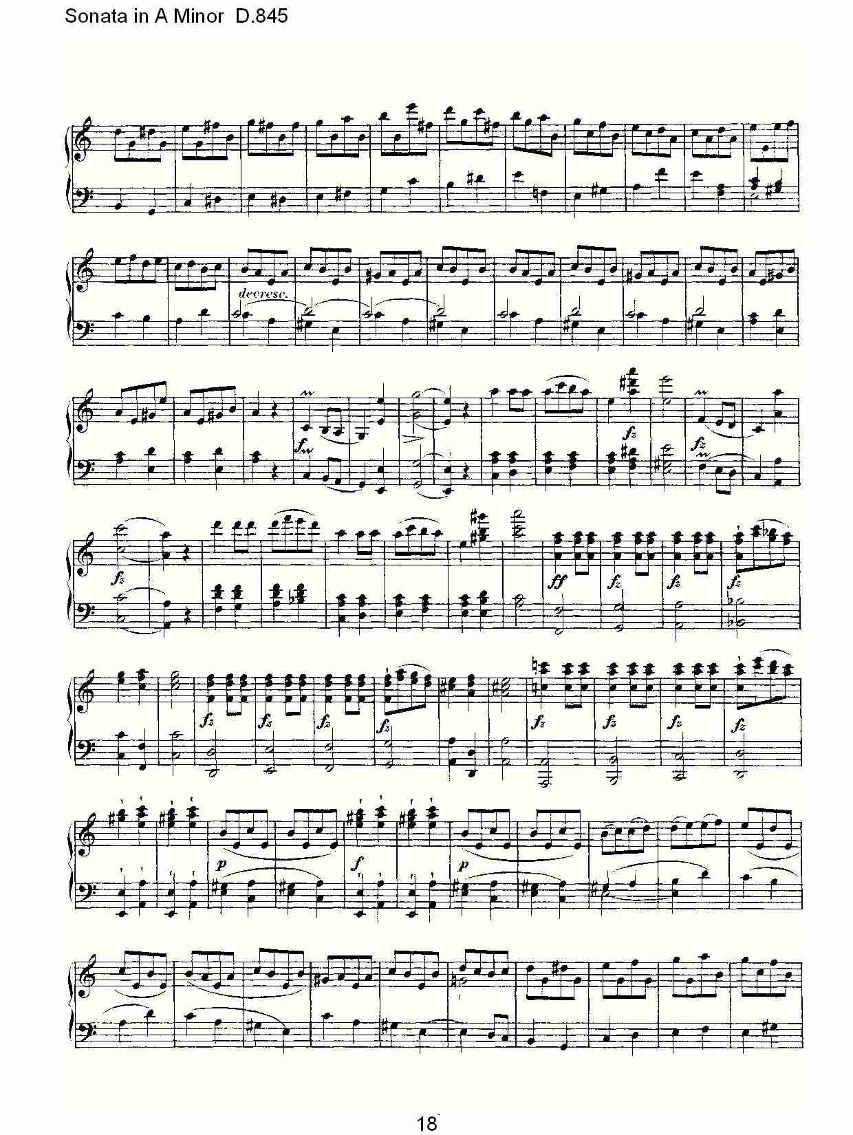 Sonata in A Minor D.845 A小调奏鸣曲D.845（四）