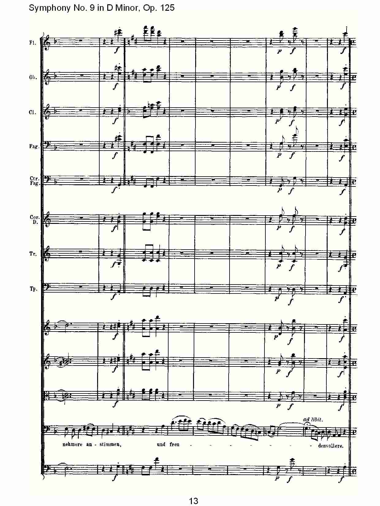 （D小调第九交响曲 Op.125）第四乐章（三）