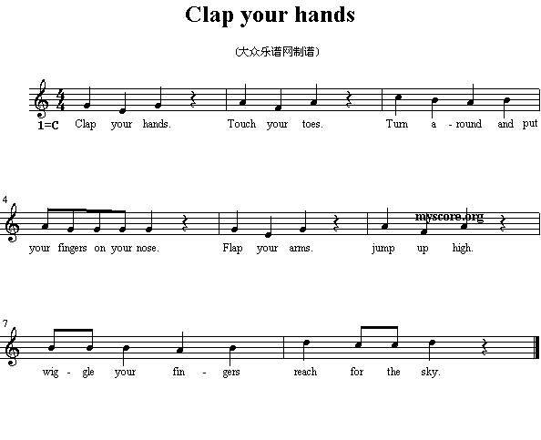 Clap your hands 