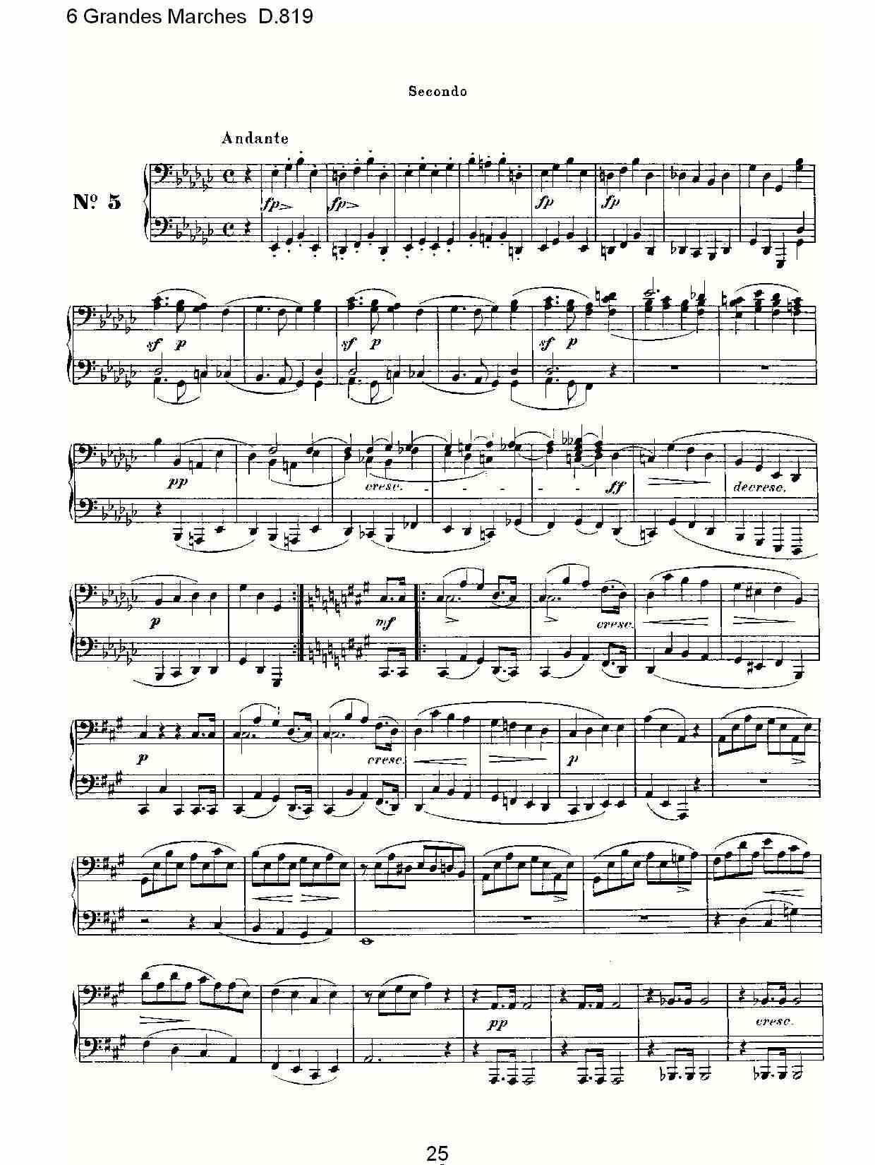 6 Grandes Marches D.819  6贵族进行曲D.819（五）