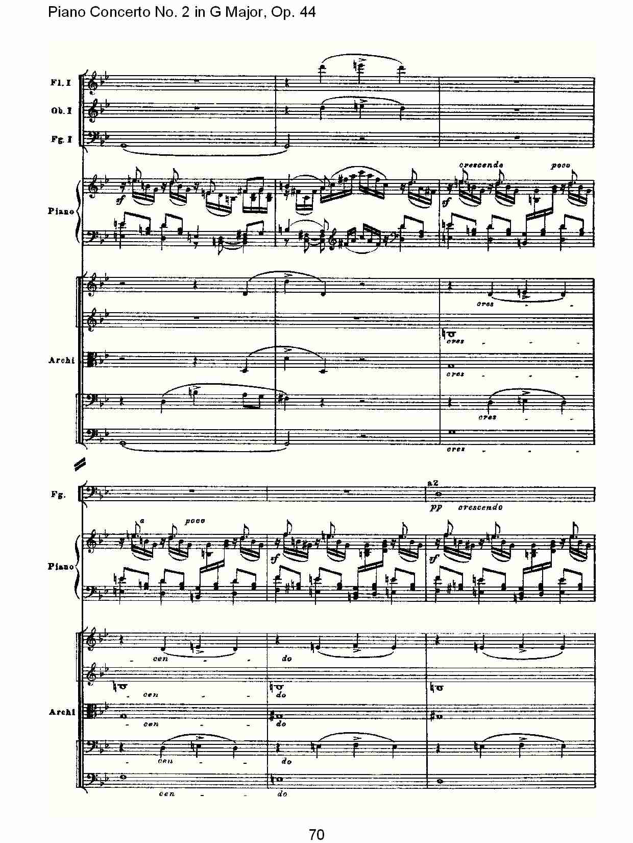 G大调第二钢琴协奏曲, Op.44第一乐章（十四）