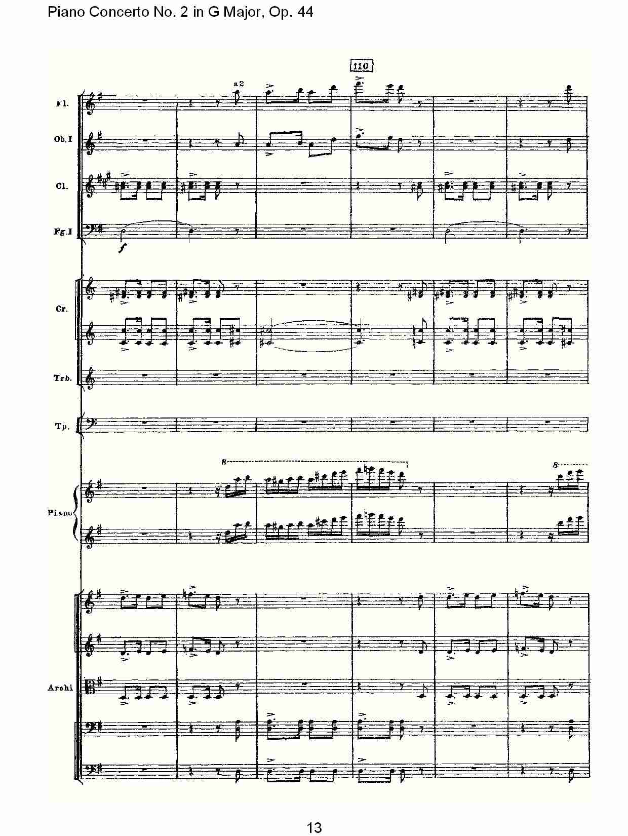 G大调第二钢琴协奏曲, Op.44第三乐章（三）